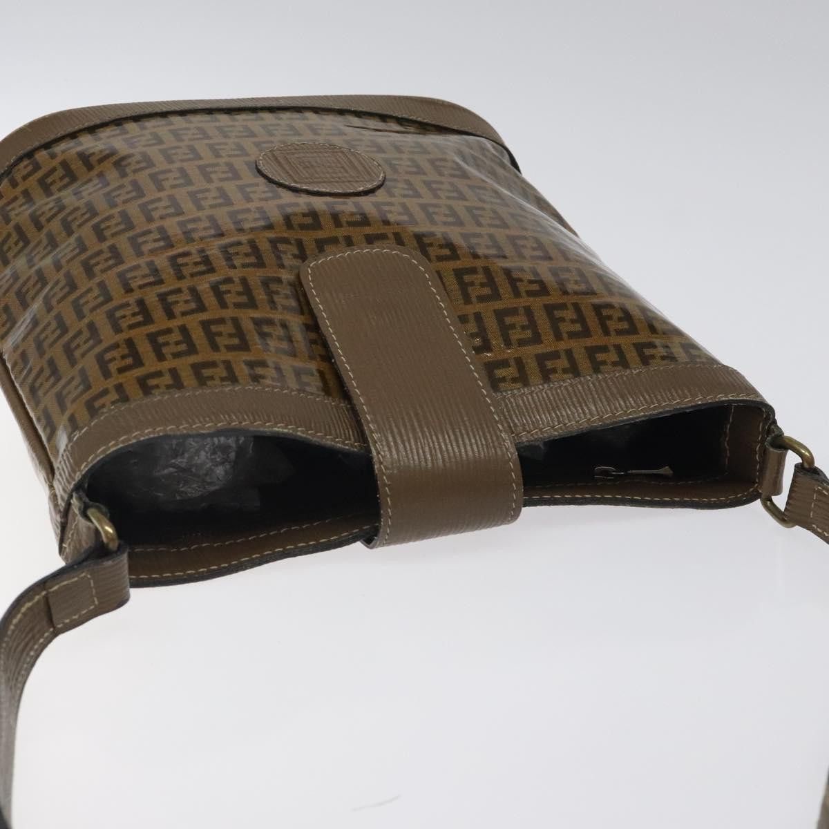Fendi FENDI Zucchino Canvas Shoulder Bag Enamel Beige Gold Size ONE SIZE - 6 Thumbnail