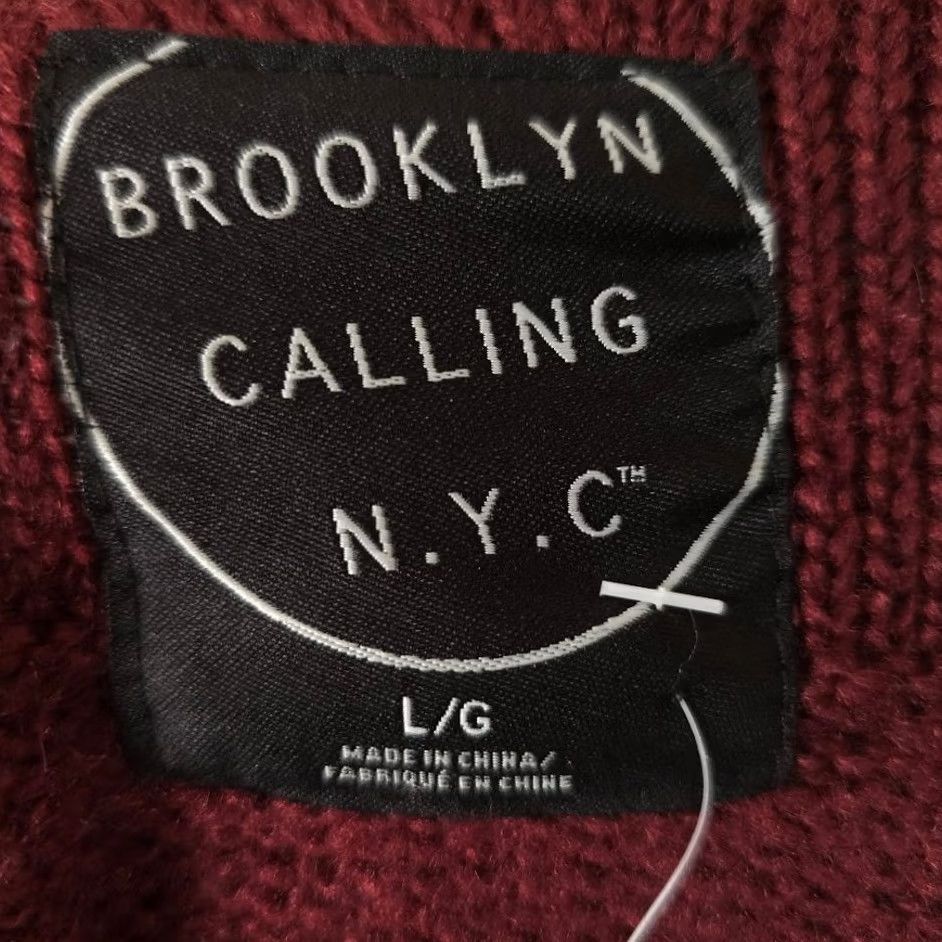 Aeropostale VINTAGE Aeropostale Sweater Mens Large Red Brooklyn NYC Crewneck Size US L / EU 52-54 / 3 - 5 Thumbnail