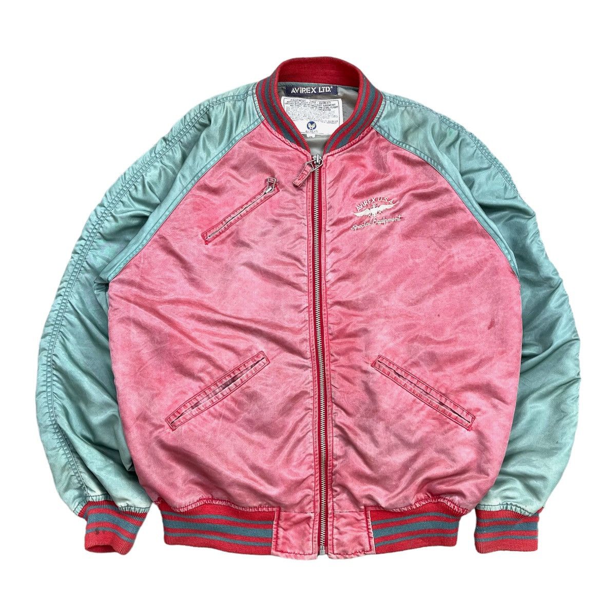 Vintage Avirex USA Big Logo Ma1 Bomber Flight Jacket