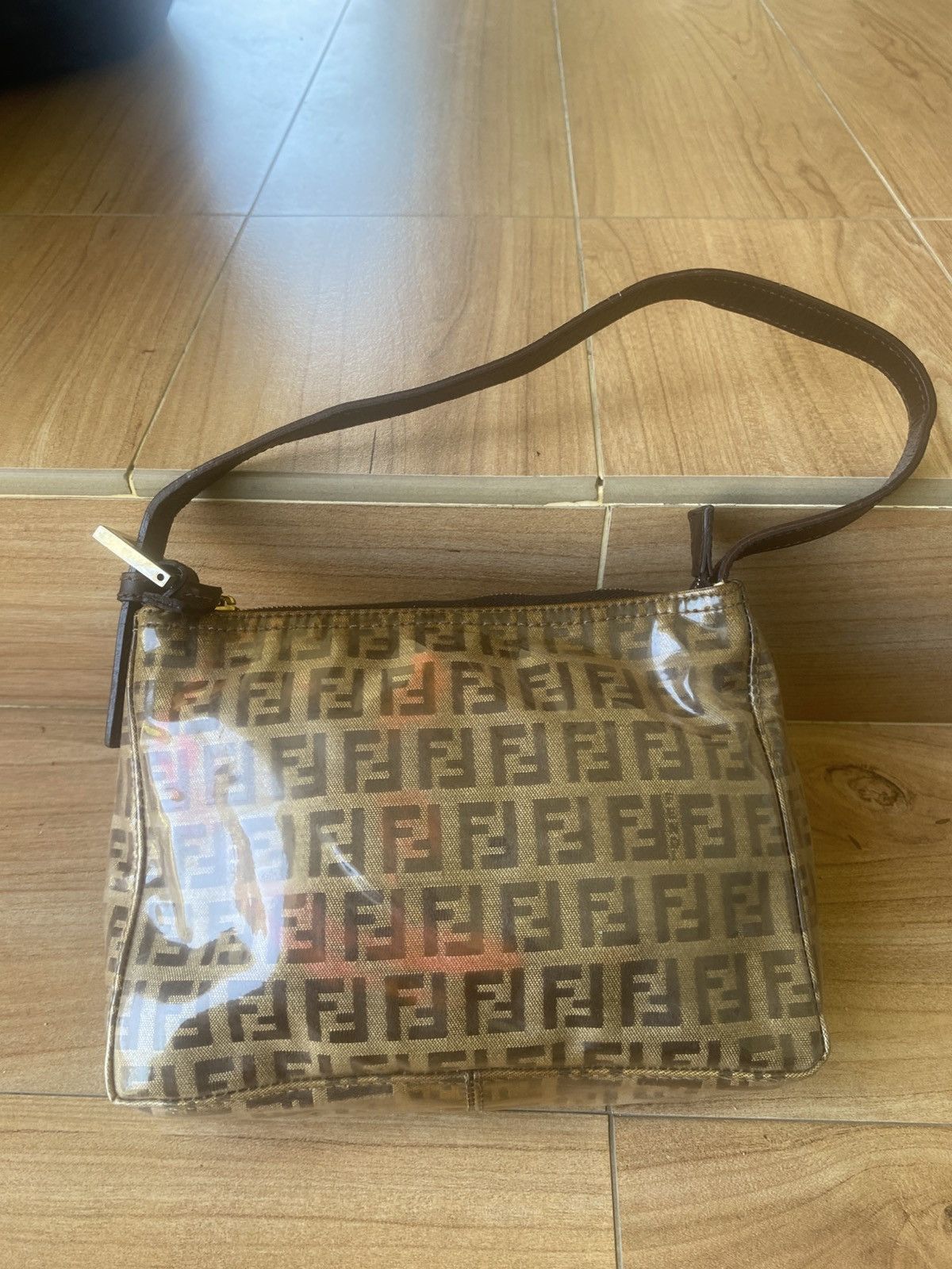 Fendi Authentic Fendi Zucchino PVC Pochette Bag Size ONE SIZE - 15 Thumbnail
