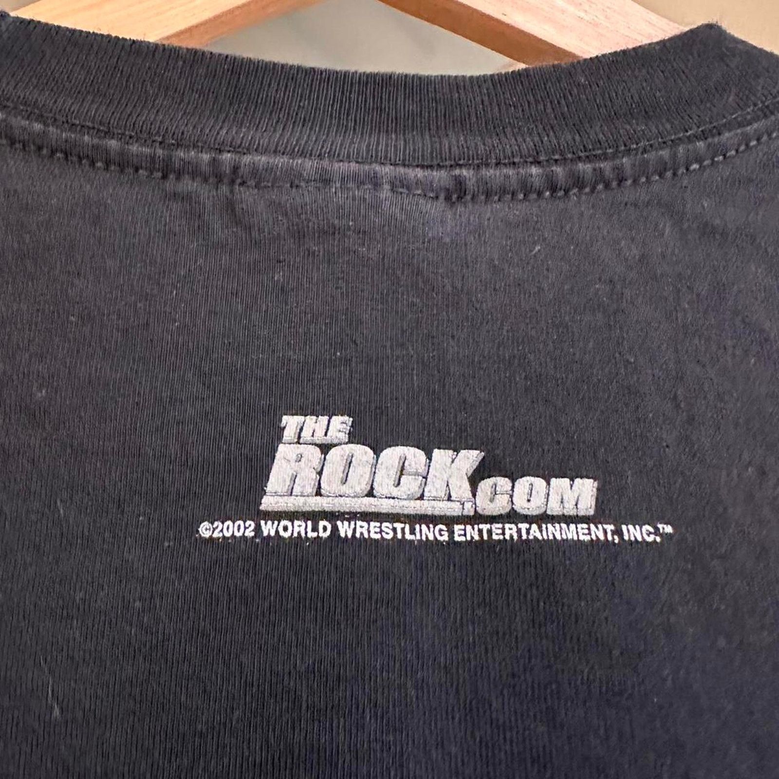 WWE × WWF Vintage 2002 The Rock WWE Shirt Size US XL / EU 56 / 4 - 6 Thumbnail