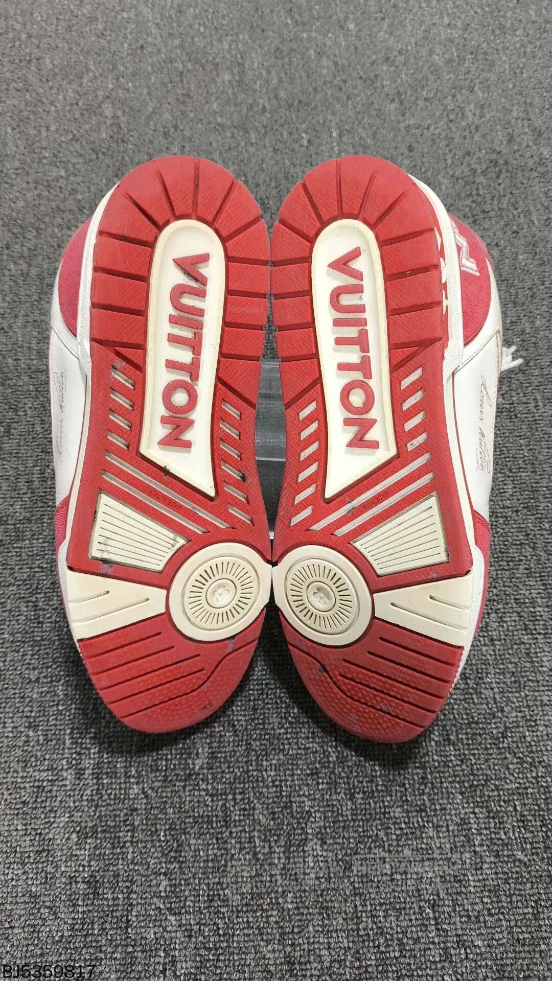 Louis Vuitton red velcro trainer by louis vuitton. Size US 9 / EU 42 - 5 Thumbnail