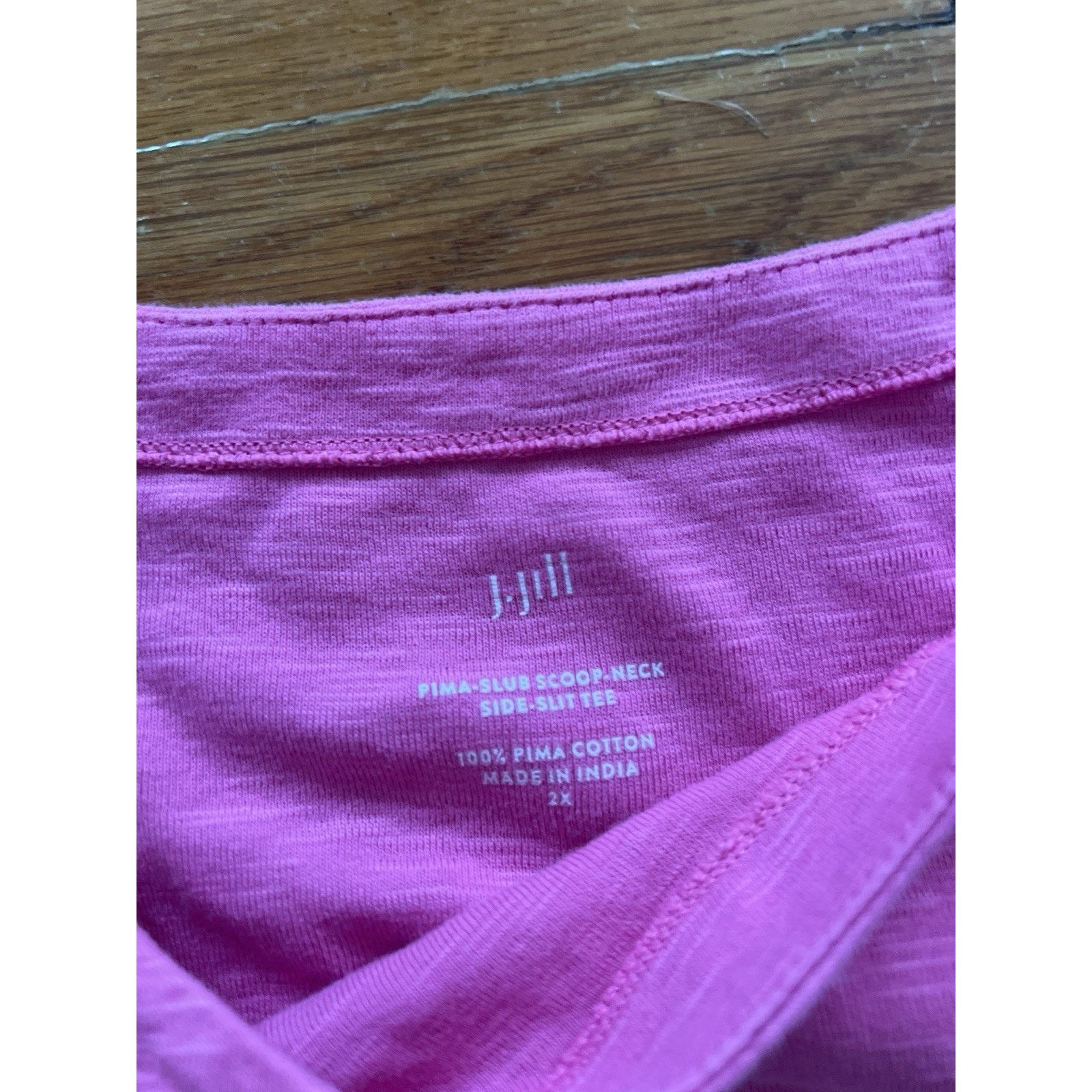 & Other Stories J.Jill Pima Slub Elbow Sleeve Tee 100% Pima Cotton A001770 Size XXL / US 16-18 / IT 52-54 - 3 Thumbnail