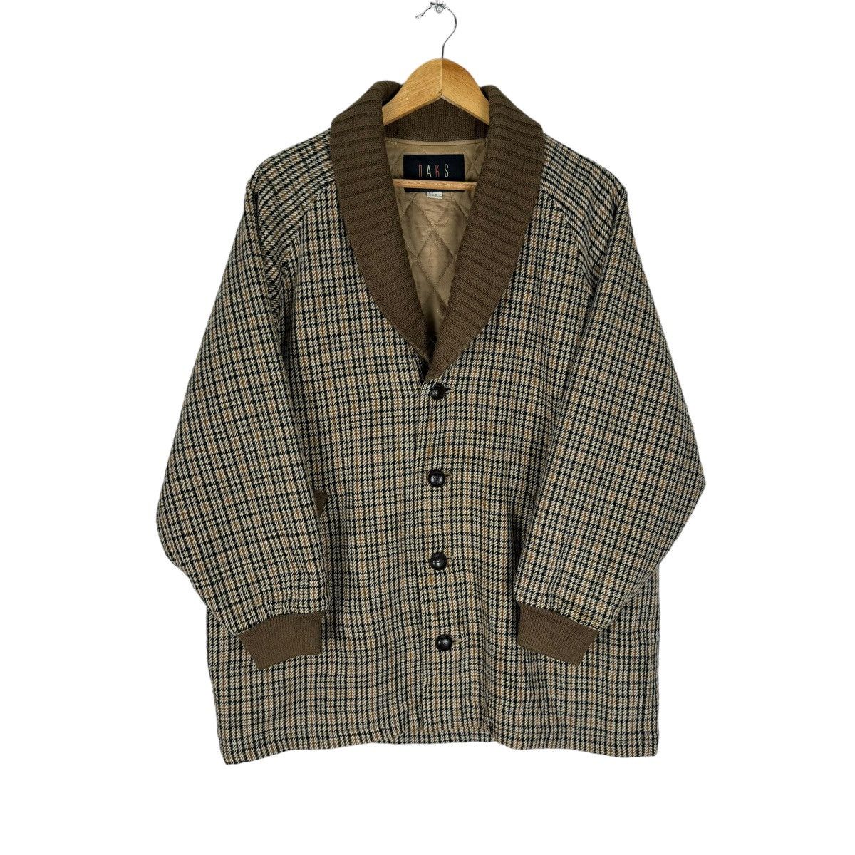 DAKS ☀️DAKS LONDON NOVA CHECKED BUTTON JACKET Size US M / EU 48-50 / 2 - 1 Thumbnail