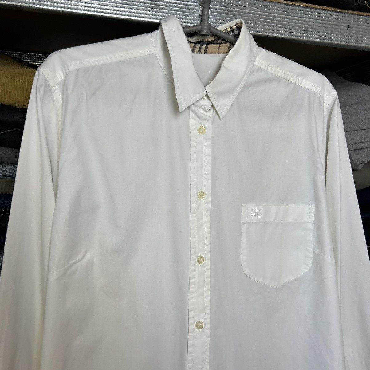 Burberry Luxury Burberry Small Logo vintage designer button shirt Size L / US 10 / IT 46 - 2 Thumbnail