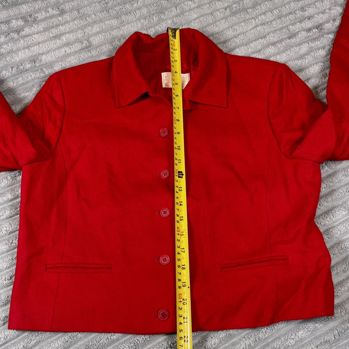 Pendleton VTG Pendleton Classic Red Blazer Jacket 100% Virgin Wool USA Size ONE SIZE - 8 Thumbnail