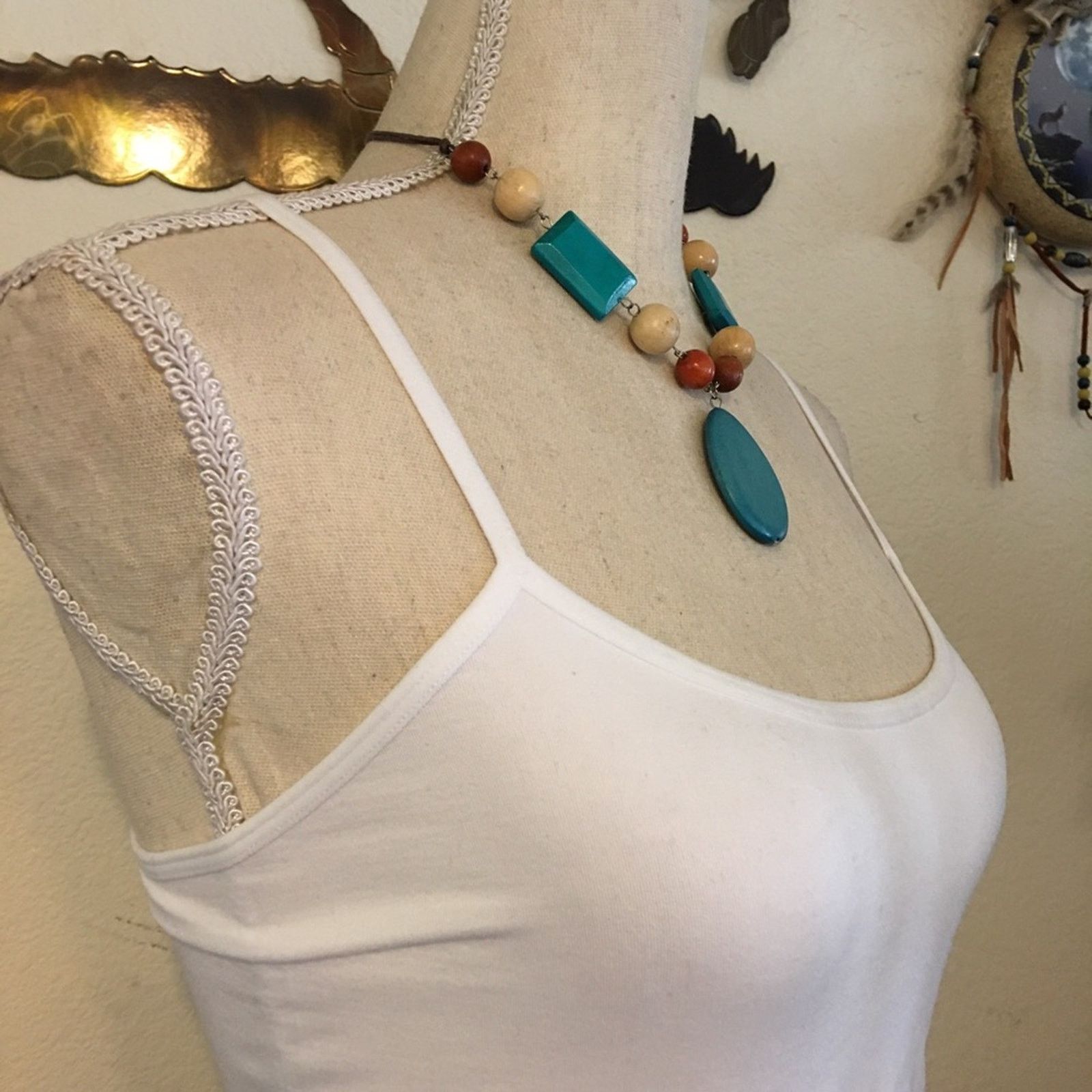 Jewelry Multi tone wood bead cord necklace Size ONE SIZE - 2 Thumbnail