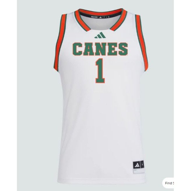 Adidas Adidas Miami Hurricanes Swingman Jersey - NWT - Size M Size US M / EU 48-50 / 2 - 1 Thumbnail
