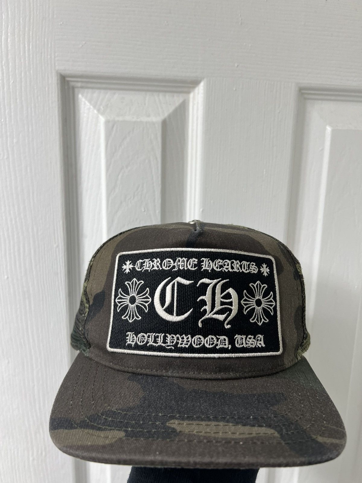 Chrome Hearts Chrome Hearts Camo Trucker Hat Size ONE SIZE - 1 Thumbnail