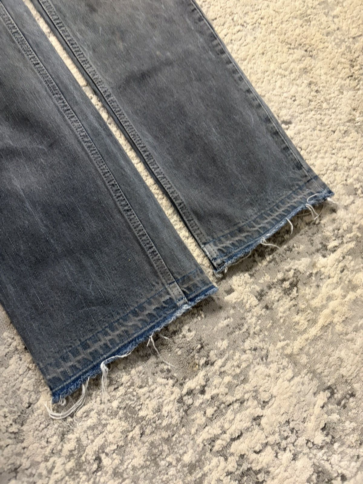 Number (N)ine SS07 Mudwash Knee Blowout Pain Crying Heart Denim Size US 33 - 3 Thumbnail