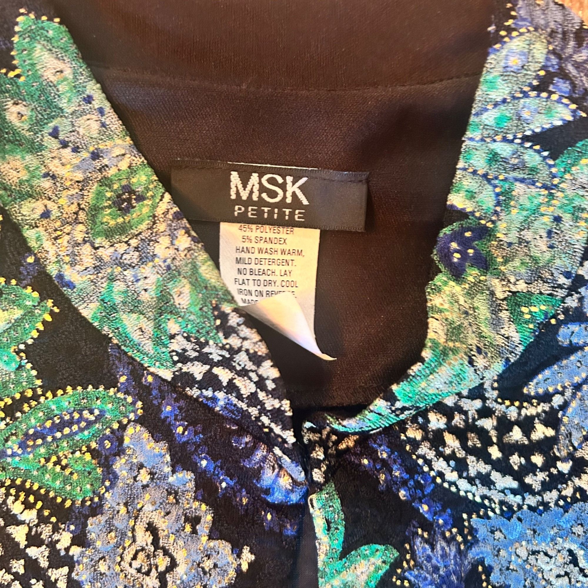 Vintage Vintage MSK Petite Open Front Jewel Toned Cardigan PXL Size XL / US 12-14 / IT 48-50 - 3 Thumbnail
