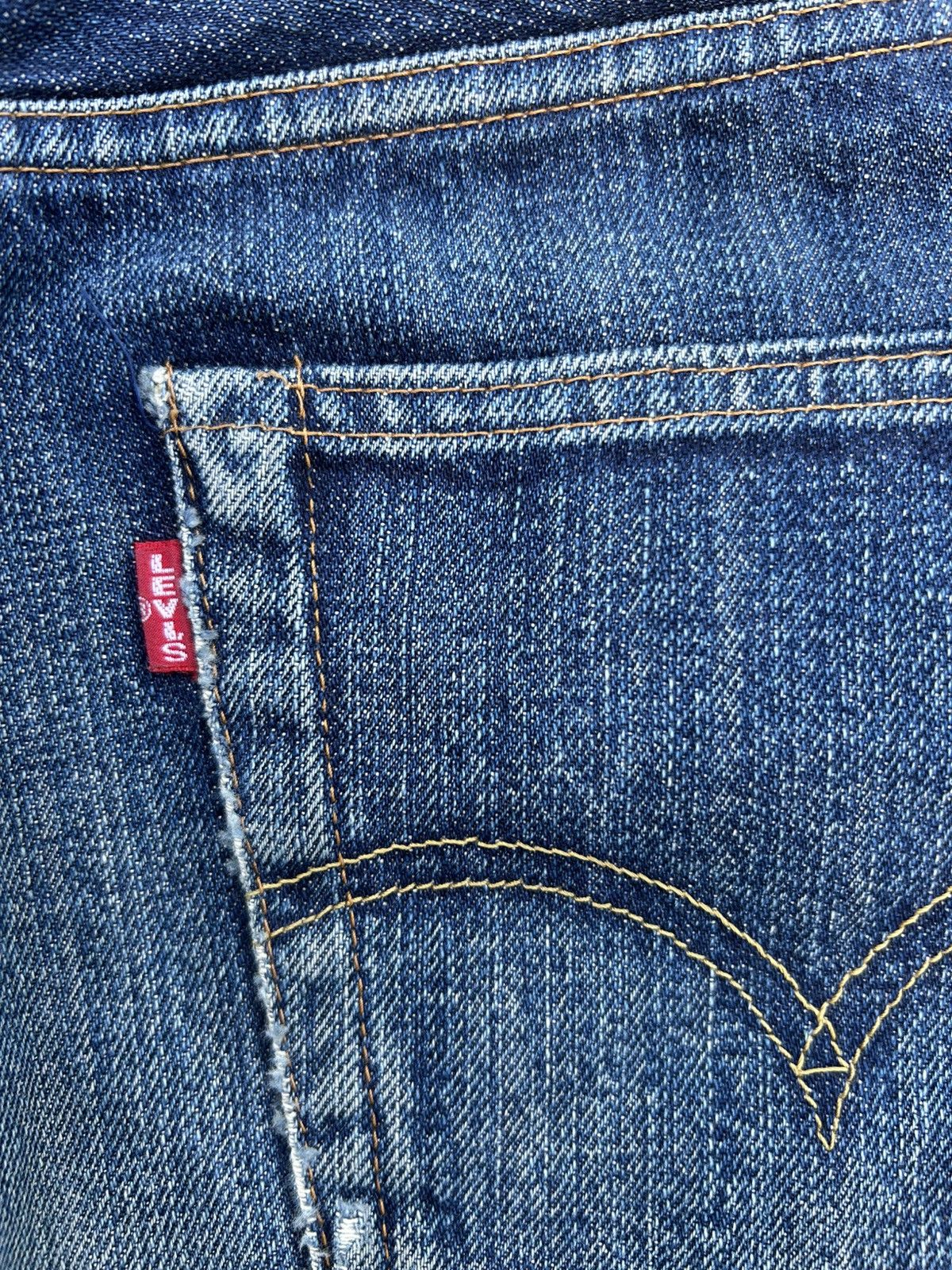 Kapital Vintage Levis Big E Selvedge Distressed Denim Jeans Size US 30 / EU 46 - 8 Thumbnail