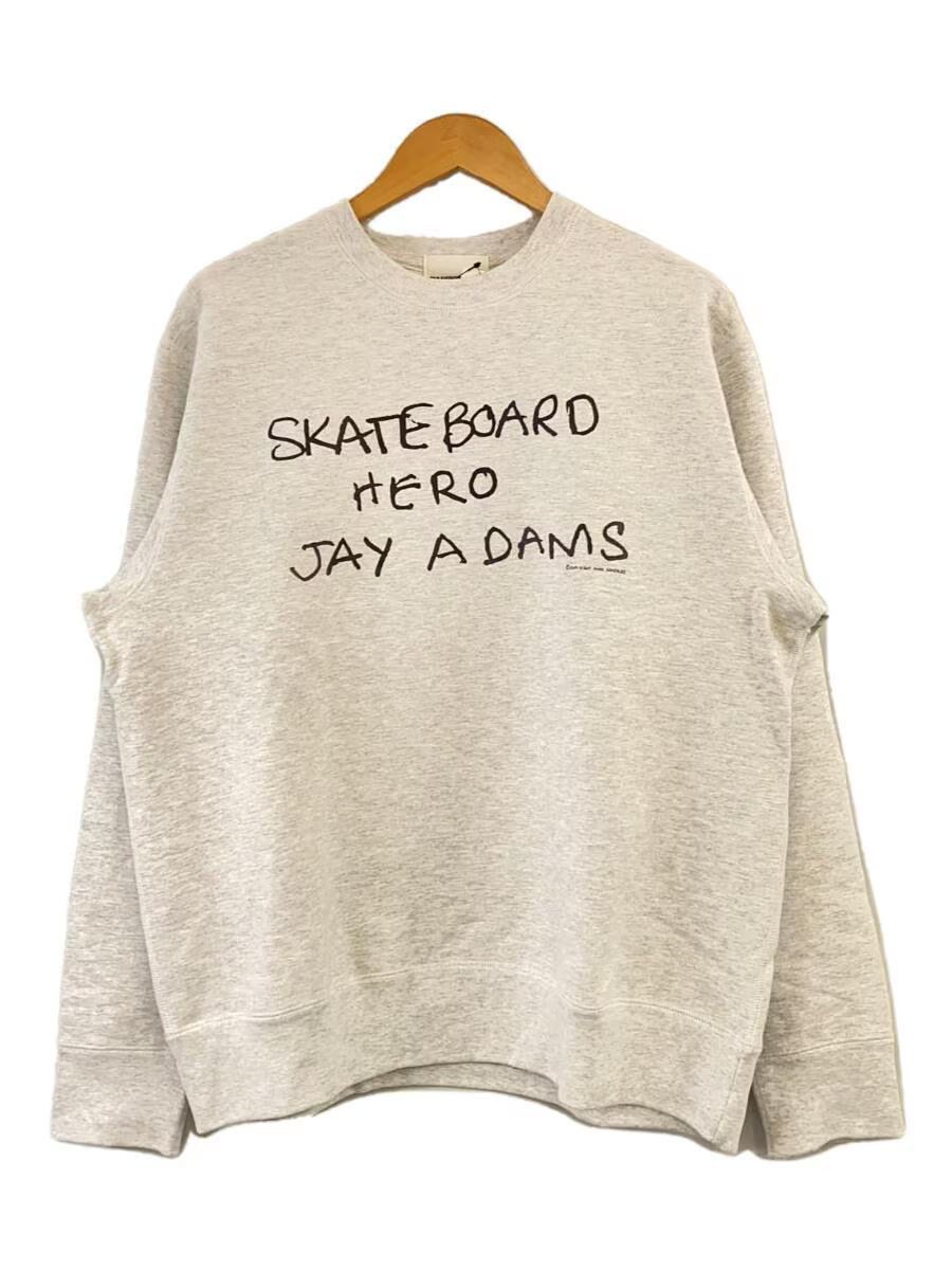 image of Takahiromiyashita The Soloist "skateboard Hero Jay Adams" Sweatshirt in Grey, Men's (Size Large)