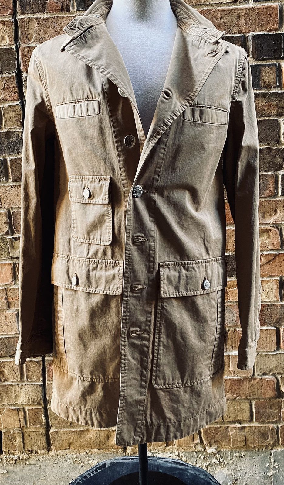 Dsquared2 DSQ2 🇮🇹 Brown Cotton Twill Safari Leisure jacket 48 NWOT Size US M / EU 48-50 / 2 - 2 Thumbnail