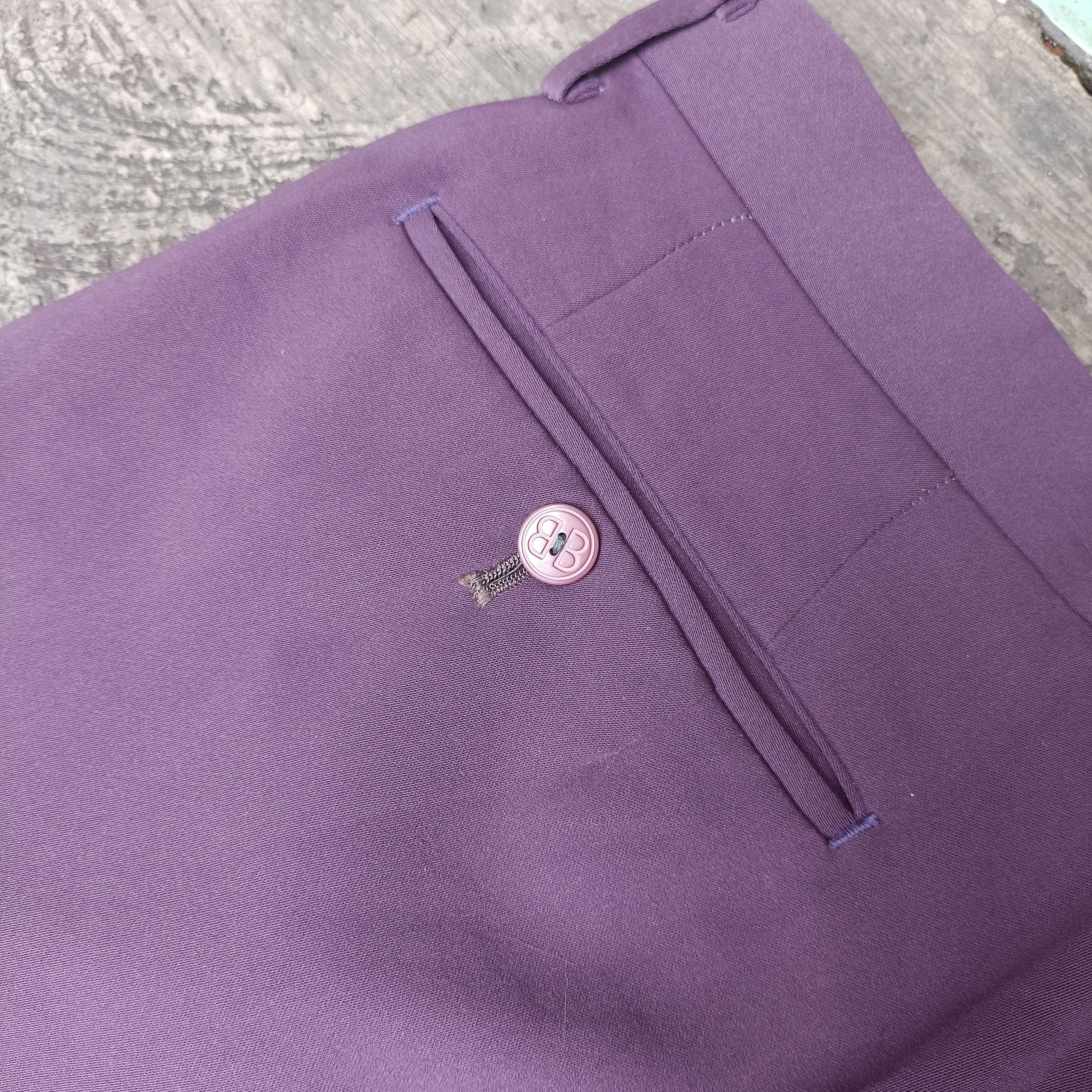 Balenciaga Vintage Balenciaga Casual Purple Logo trouser Pants Size US 33 - 9 Thumbnail
