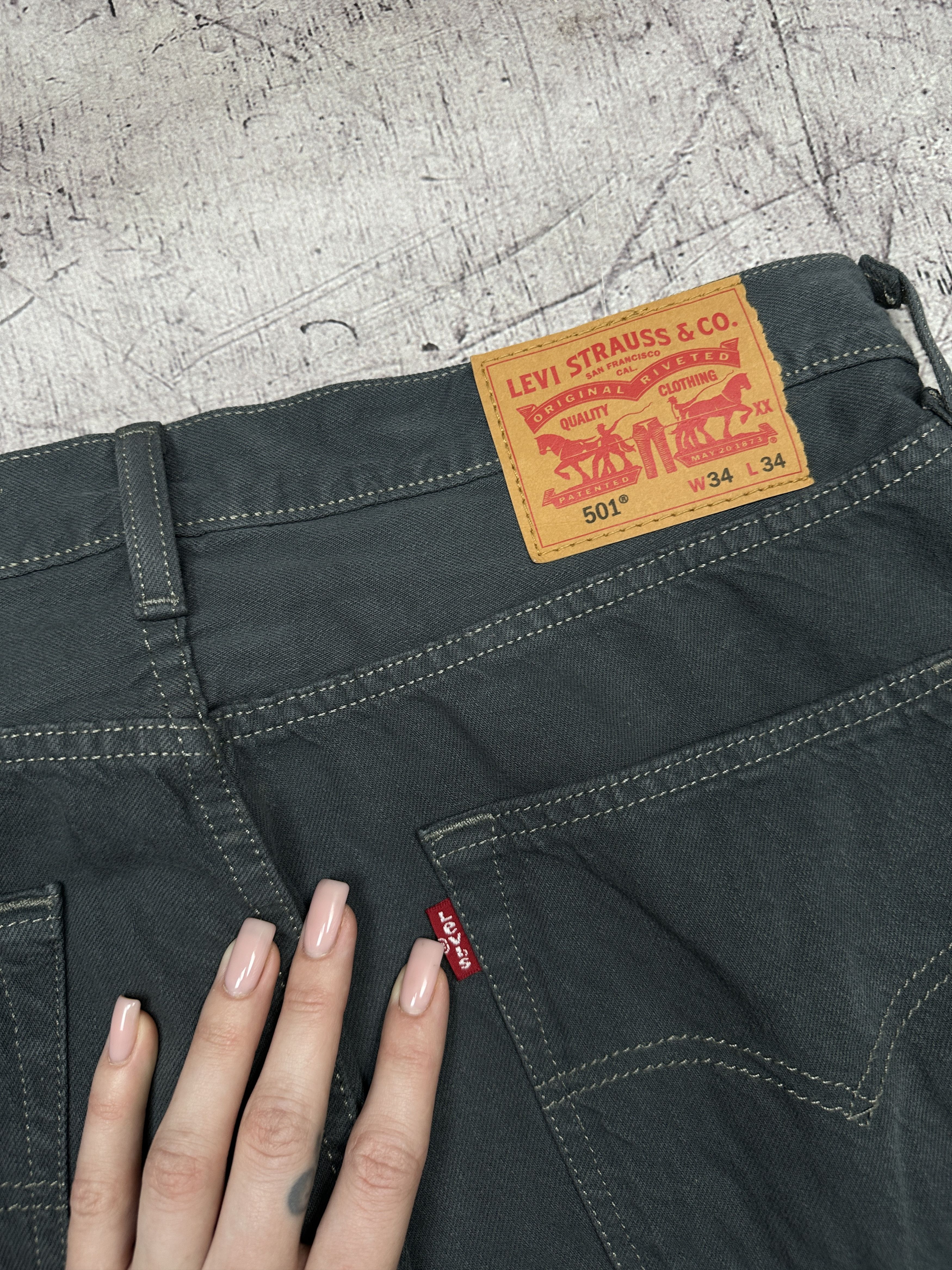 Levi's Levi's 501 Mens Denim Pants Jeans Size 34 x 34 Size US 34 / EU 50 - 2 Thumbnail