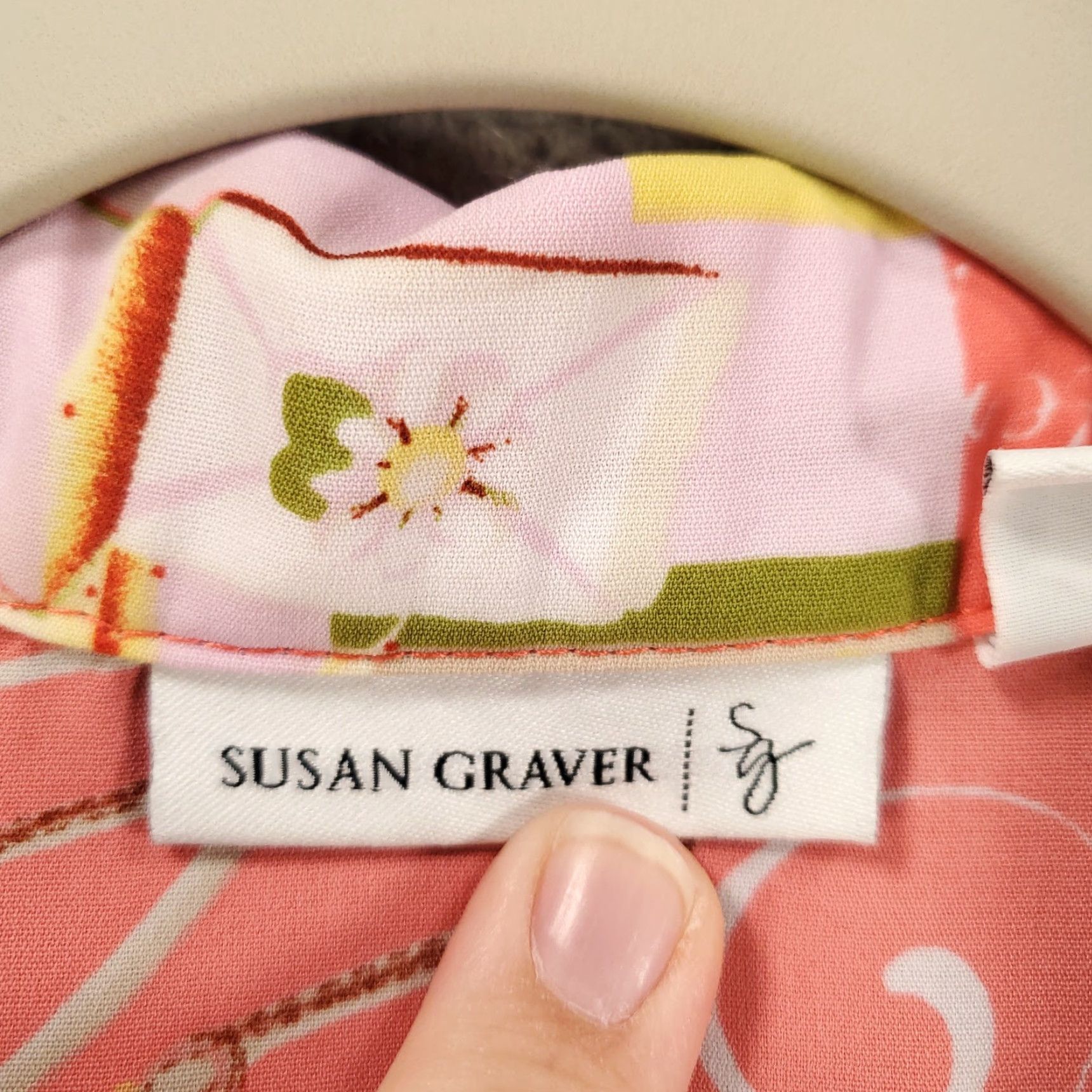 Vintage Susan Graver Blouse Top 2X Cardigan? Size XXL / US 16-18 / IT 52-54 - 5 Thumbnail