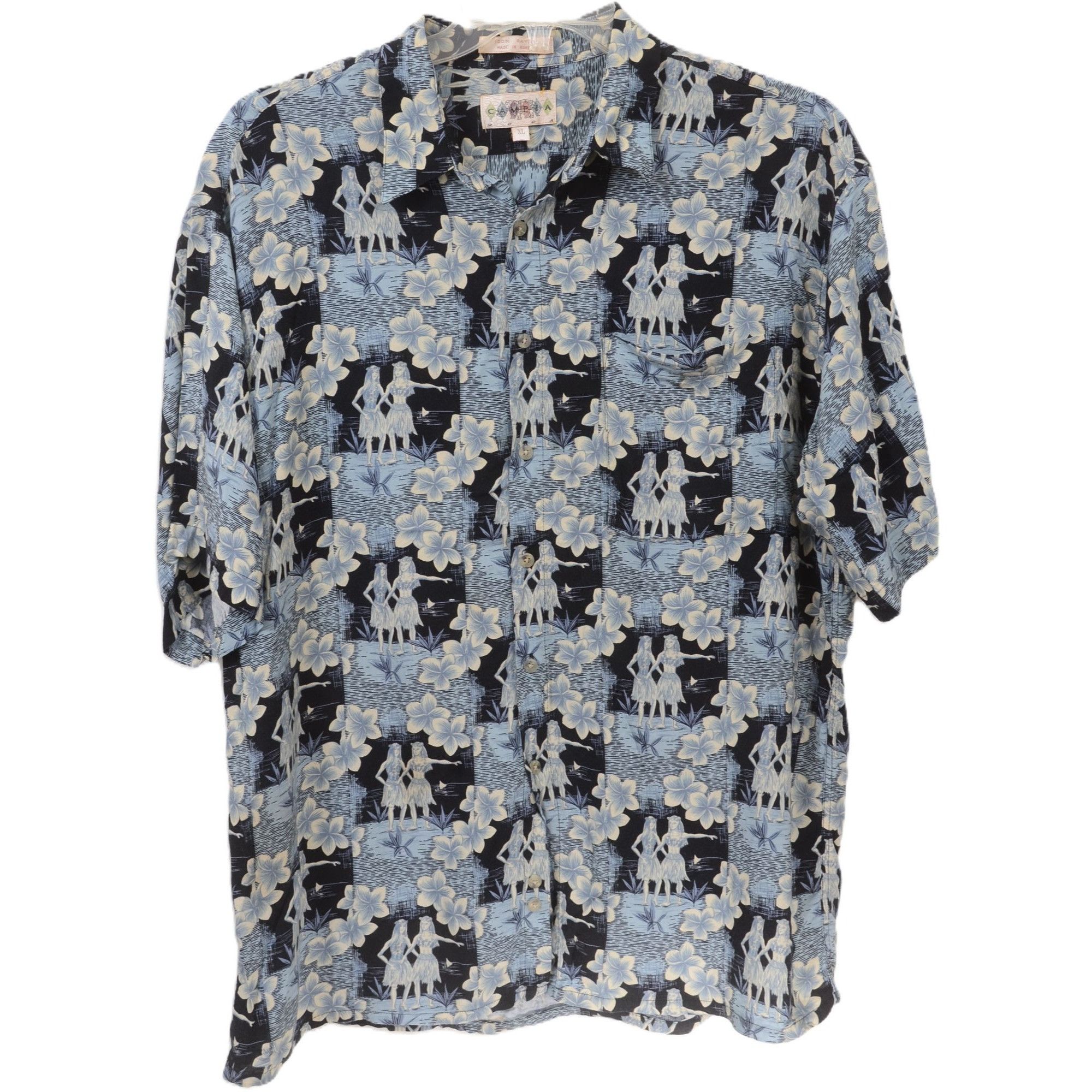 Other VTG 90s Campia Moda Men's XL Hawaiian Hula Girls Button Up S Size US XL / EU 56 / 4 - 1 Thumbnail