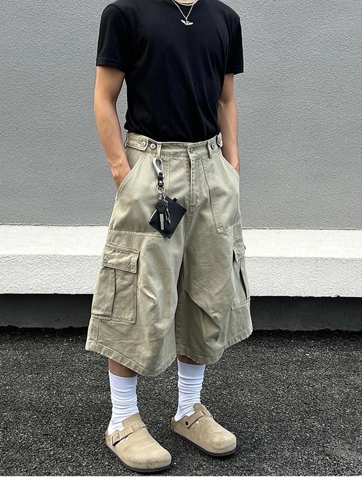 Vintage Stylish Cargo Shorts - Streetwear Size US 32 / EU 48 - 3 Thumbnail