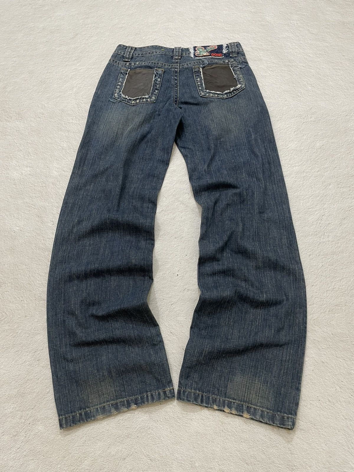 Japanese Brand 2000s DOHC Distressed Denim Mudwash Jeans Y2K Hysteric LGB Size US 29 - 8 Thumbnail