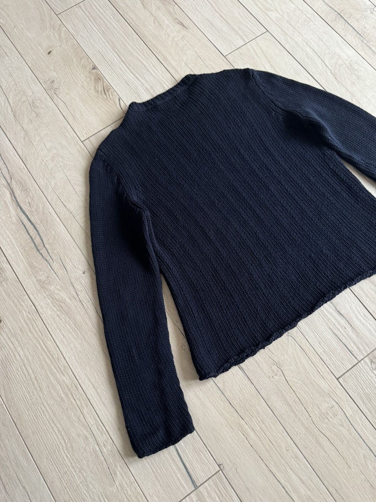 Marni Marni Dark Navy Cable Knit Wool Sweater Size US M / EU 48-50 / 2 - 6 Thumbnail