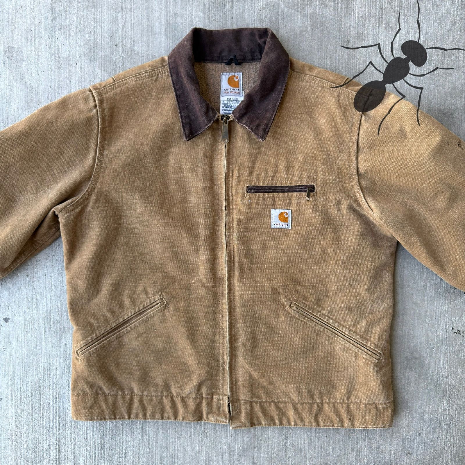 Carhartt × Vintage Carhartt WOMENS WJ097 CML brown work wear jacket Size US M / EU 48-50 / 2 - 4 Thumbnail