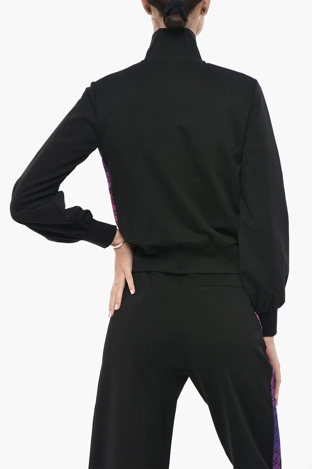 Off-White og1mm0426 Track Sweatshirt in Black Size S / US 4 / IT 40 - 2 Thumbnail