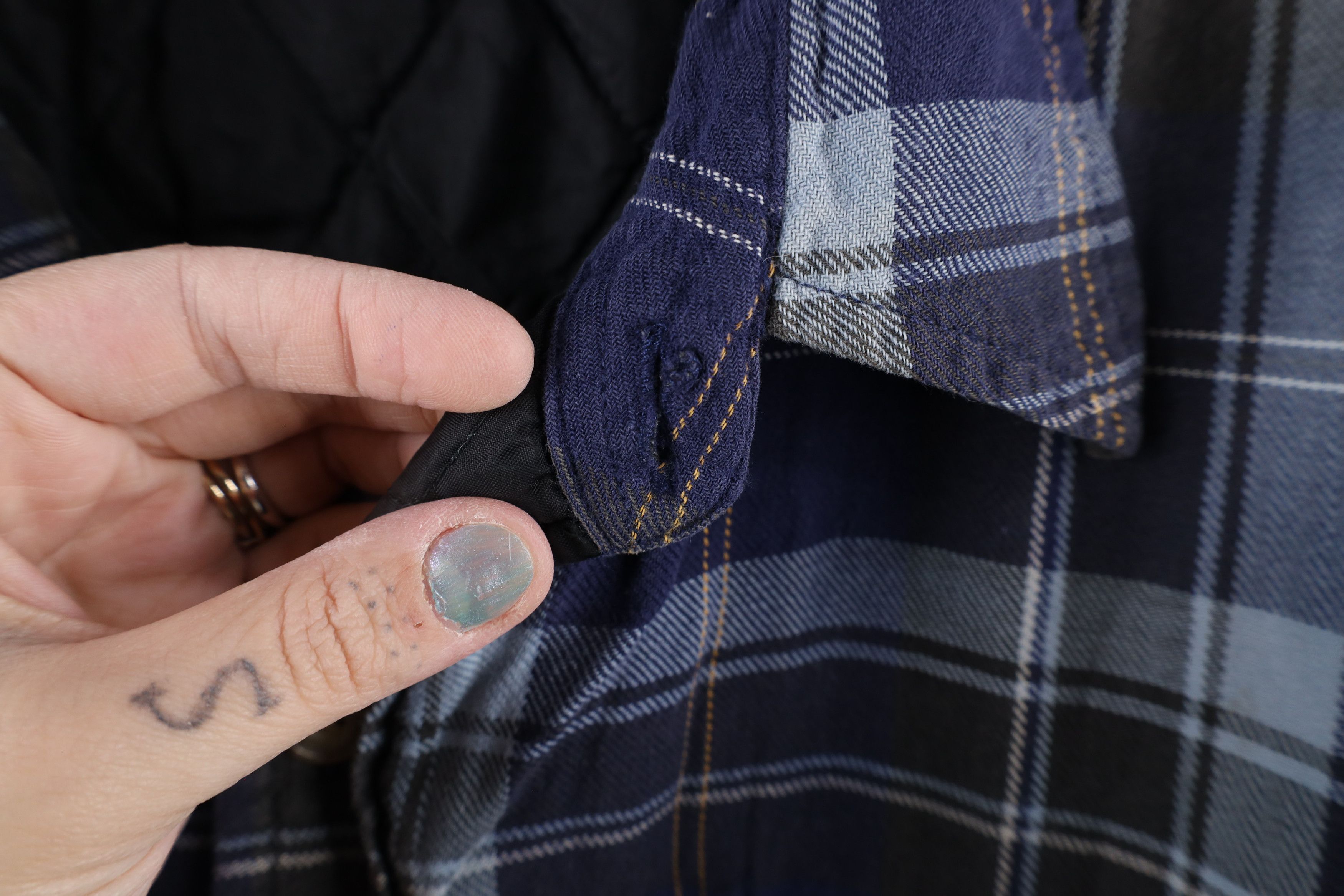 Vintage Vintage 90s Streetwear Quilted Flannel Button Shirt Jacket Size US L / EU 52-54 / 3 - 20 Thumbnail