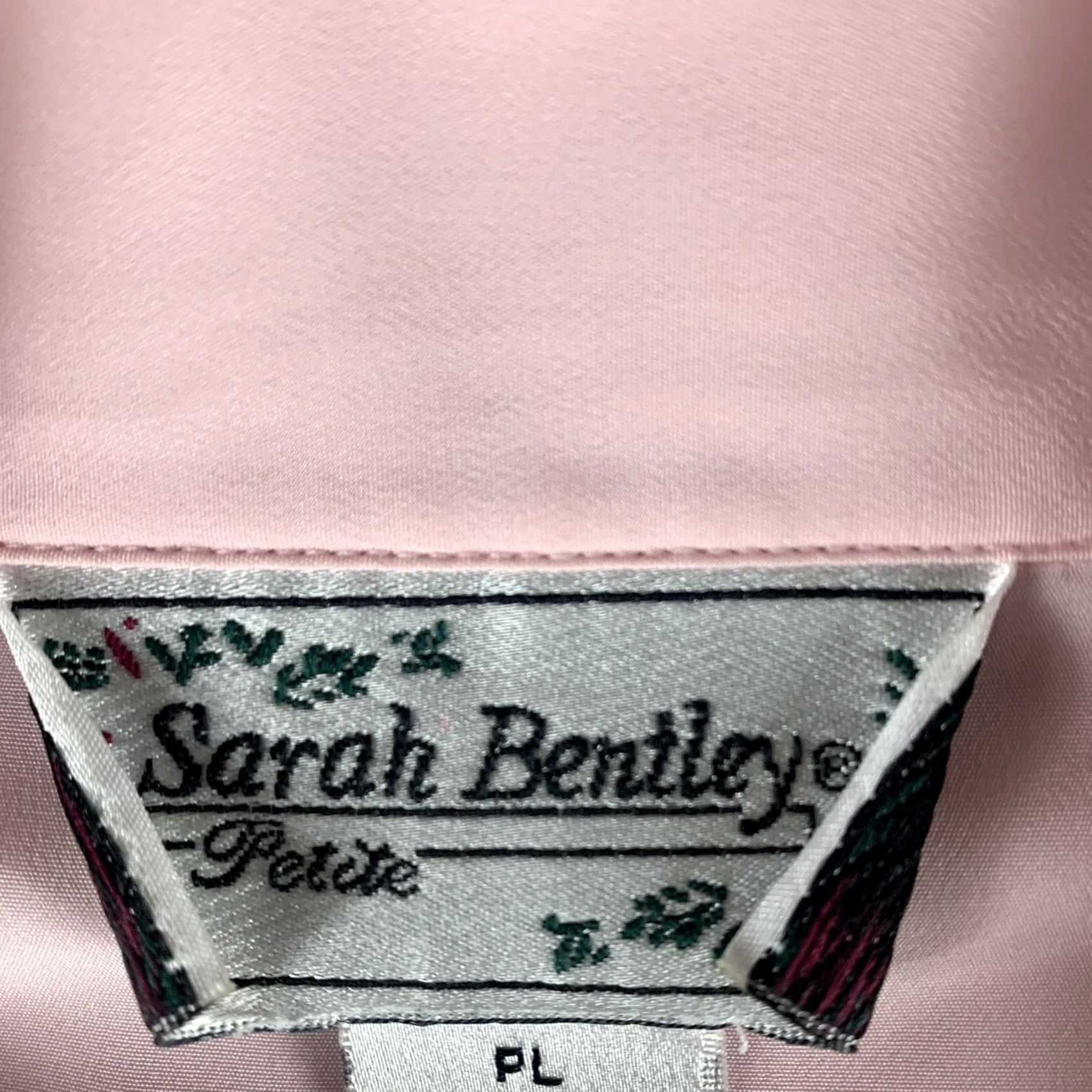 Pinko SARAH BENTLEY PINK BUTTON UP SHIRT WOMENS PL SHORT SLEEVE COLLAR (SHOULDER PADS) Size L / US 10 / IT 46 - 2 Thumbnail