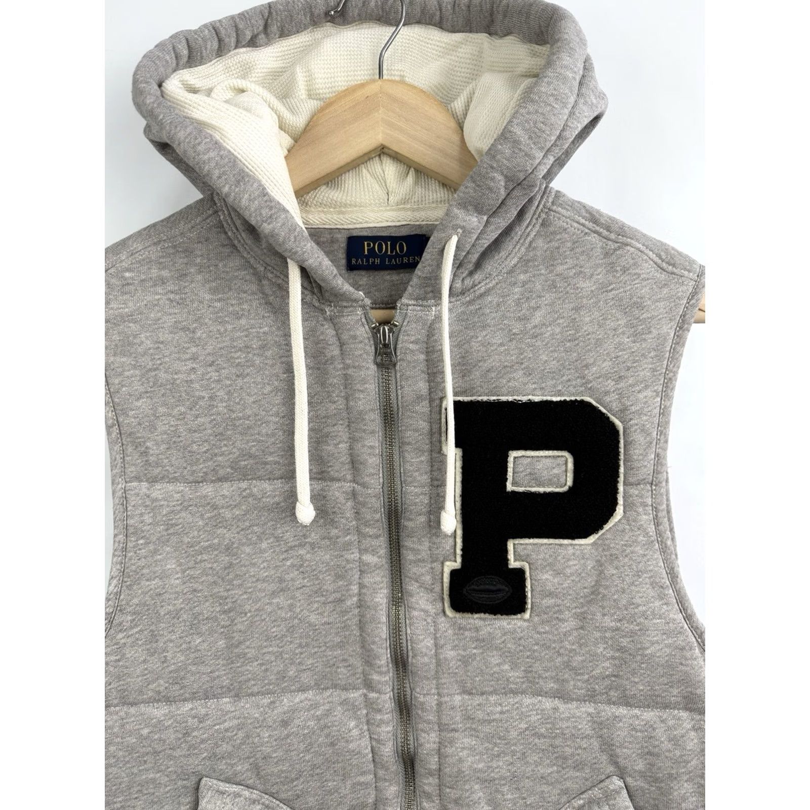 Ralph Lauren Ralph Lauren Vest Mens S Gray Retro Y2K Varsity Style P Vest Big Varsity Style Hype Rare Old School Size US S / EU 44-46 / 1 - 4 Thumbnail