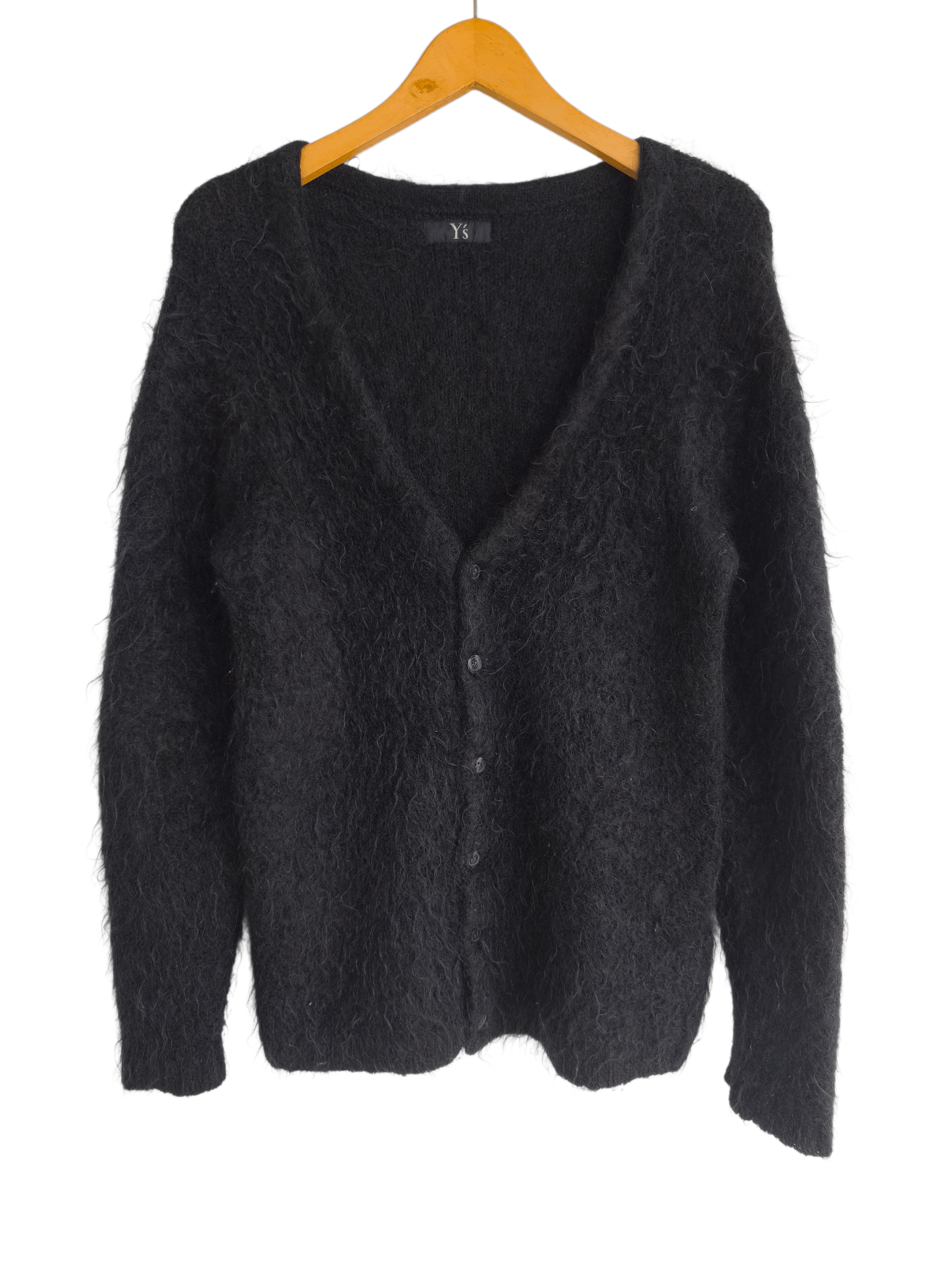 Y's Yohji Yamamoto fuzzy mohair cardigan Size US M / EU 48-50 / 2 - 1 Thumbnail