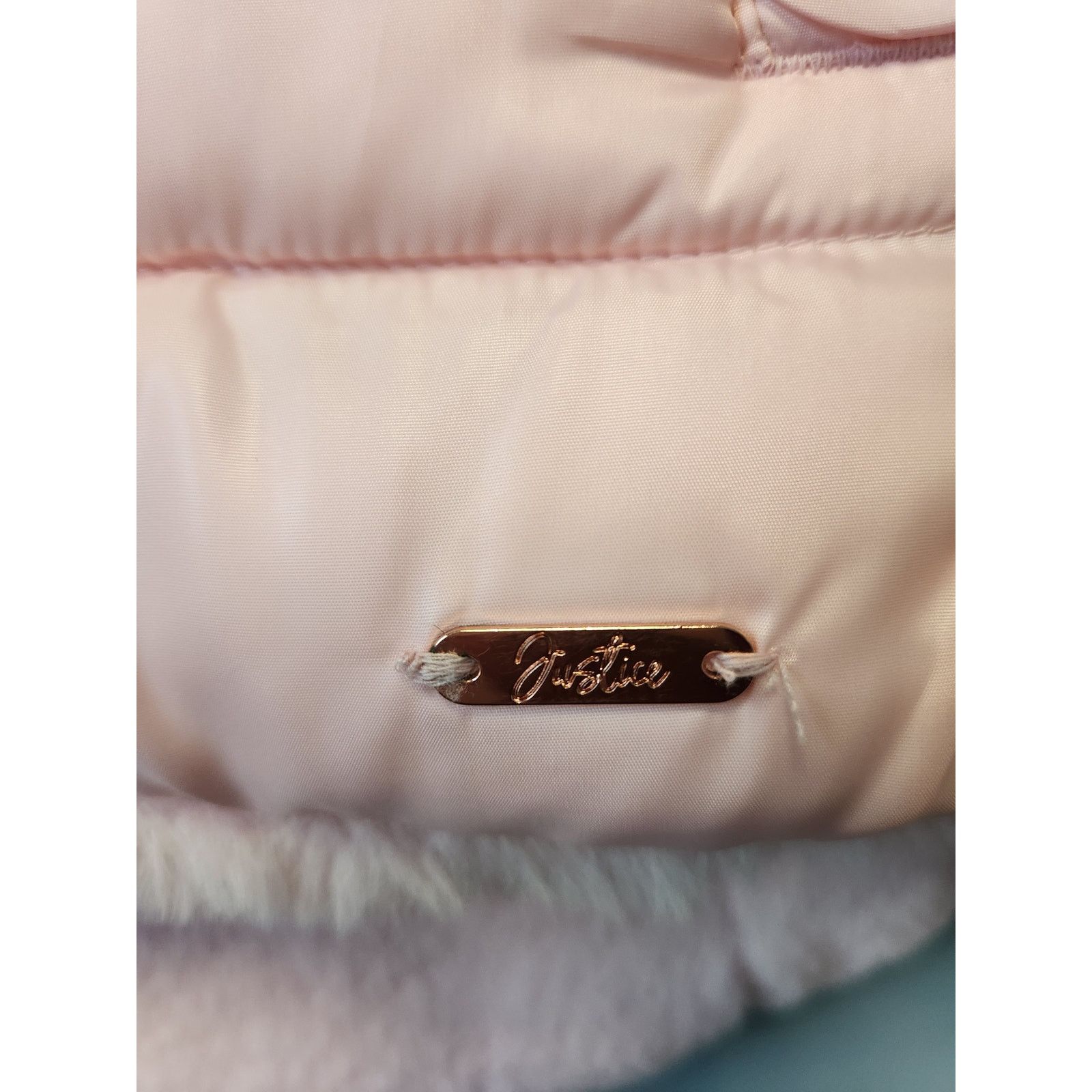Other NWOT Justice Reversible Faux Fur Puffer Vest 14/16 Pink Size XXL / US 16-18 / IT 52-54 - 5 Thumbnail