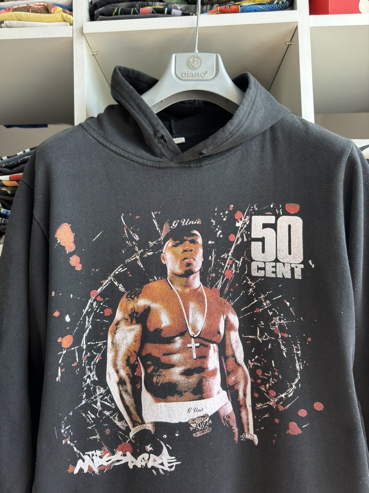 50 Cent Vintage 50 Cent The Massacre Printed Rap Band Hoodie Size US M / EU 48-50 / 2 - 2 Thumbnail