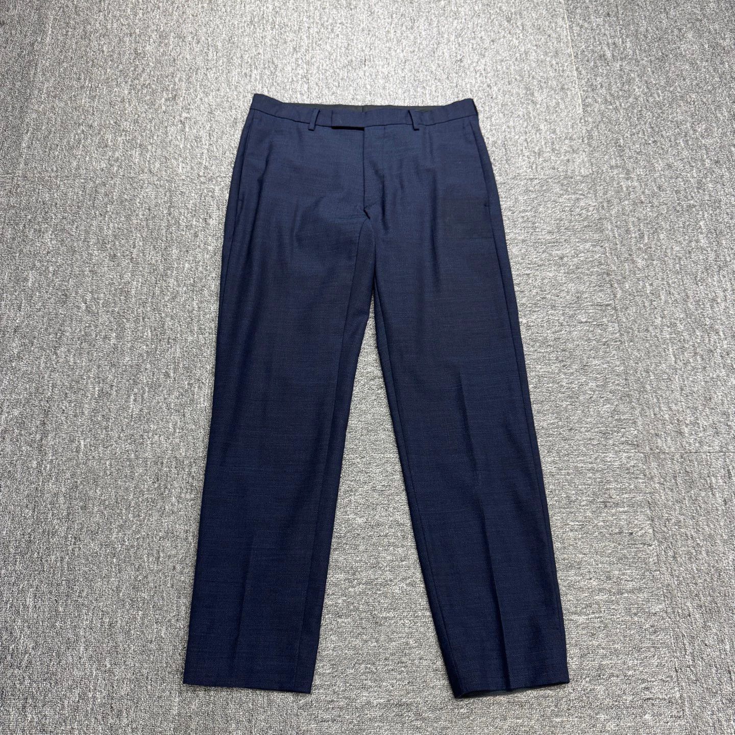 Dior Blue Straight-Leg Pants Size 30 Size US 30 / EU 46 - 1 Thumbnail