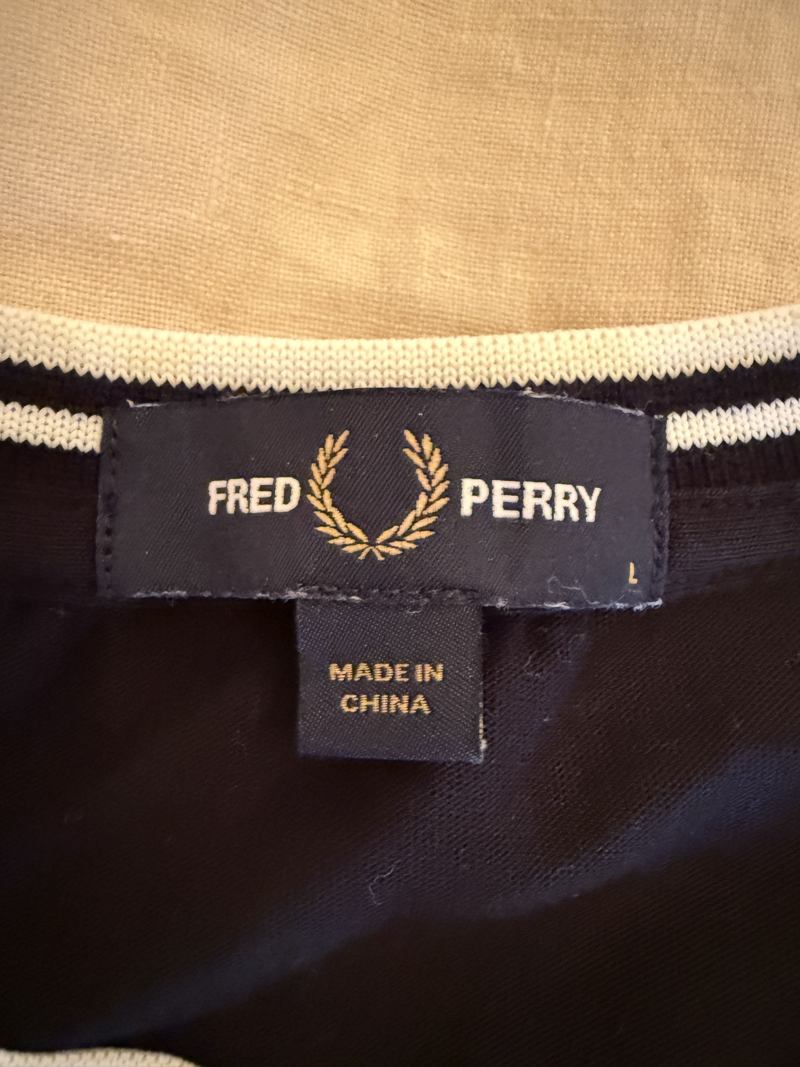 Fred Perry Black Twin Tipped Long Sleeve T-Shirt Size US L / EU 52-54 / 3 - 2 Thumbnail