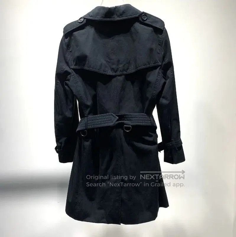 Burberry Burberry Black Cotton Women's Trench Coat. Size XL / US 12-14 / IT 48-50 - 2 Thumbnail