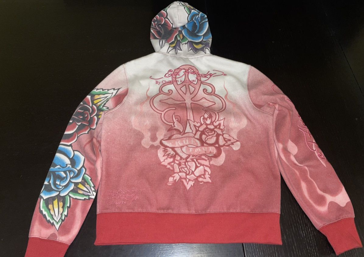 Christian Audigier × Ed Hardy Vintage Ed Hardy x Christian Audigier “True Love” Hoodie Size XL / US 12-14 / IT 48-50 - 6 Thumbnail