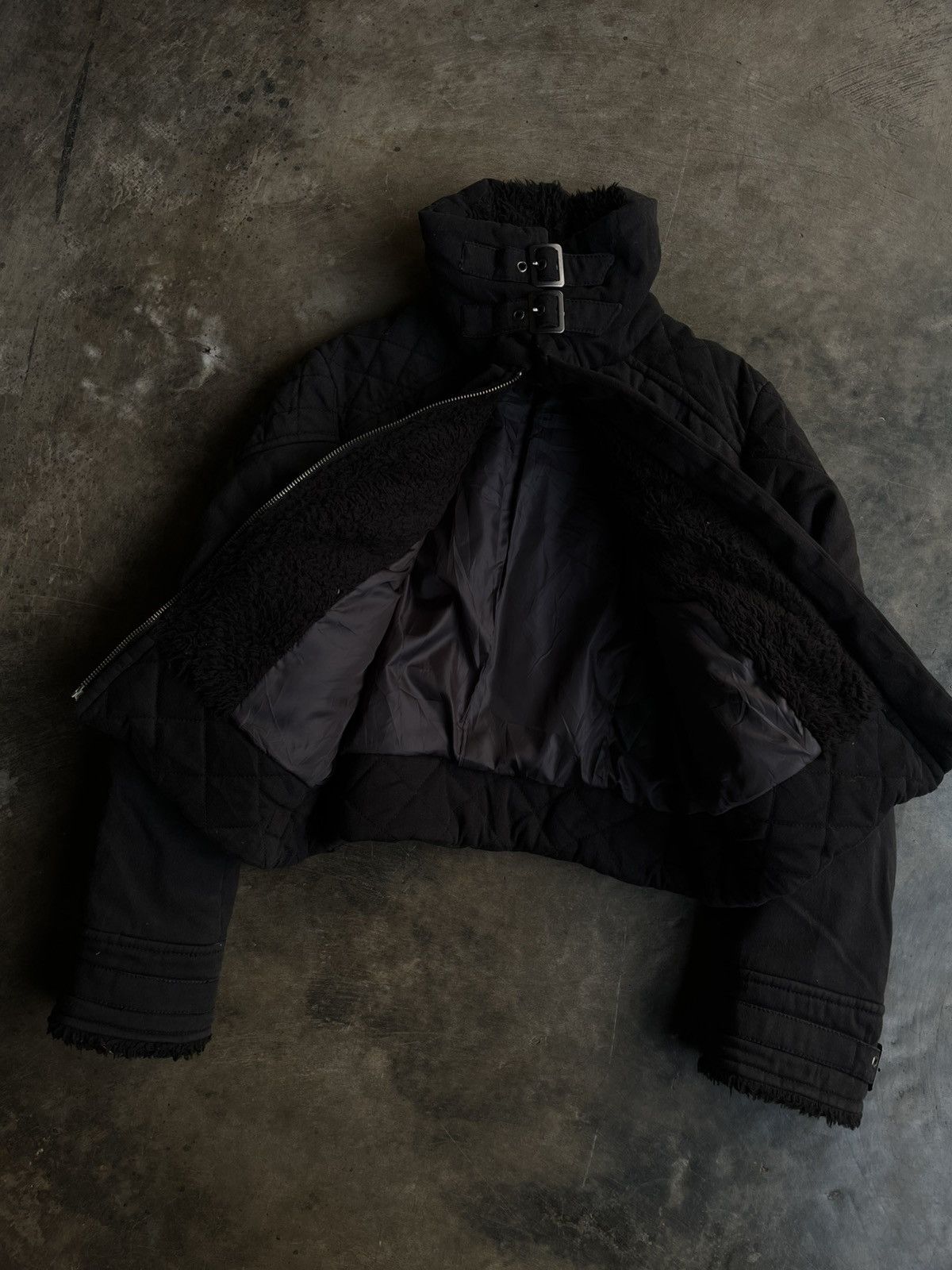 Isamu Katayama Backlash JAPANESE FUR JACKET BIKERS BONDAGE ZIPPER GOTHIC PUNK STYLE Size US S / EU 44-46 / 1 - 2 Thumbnail