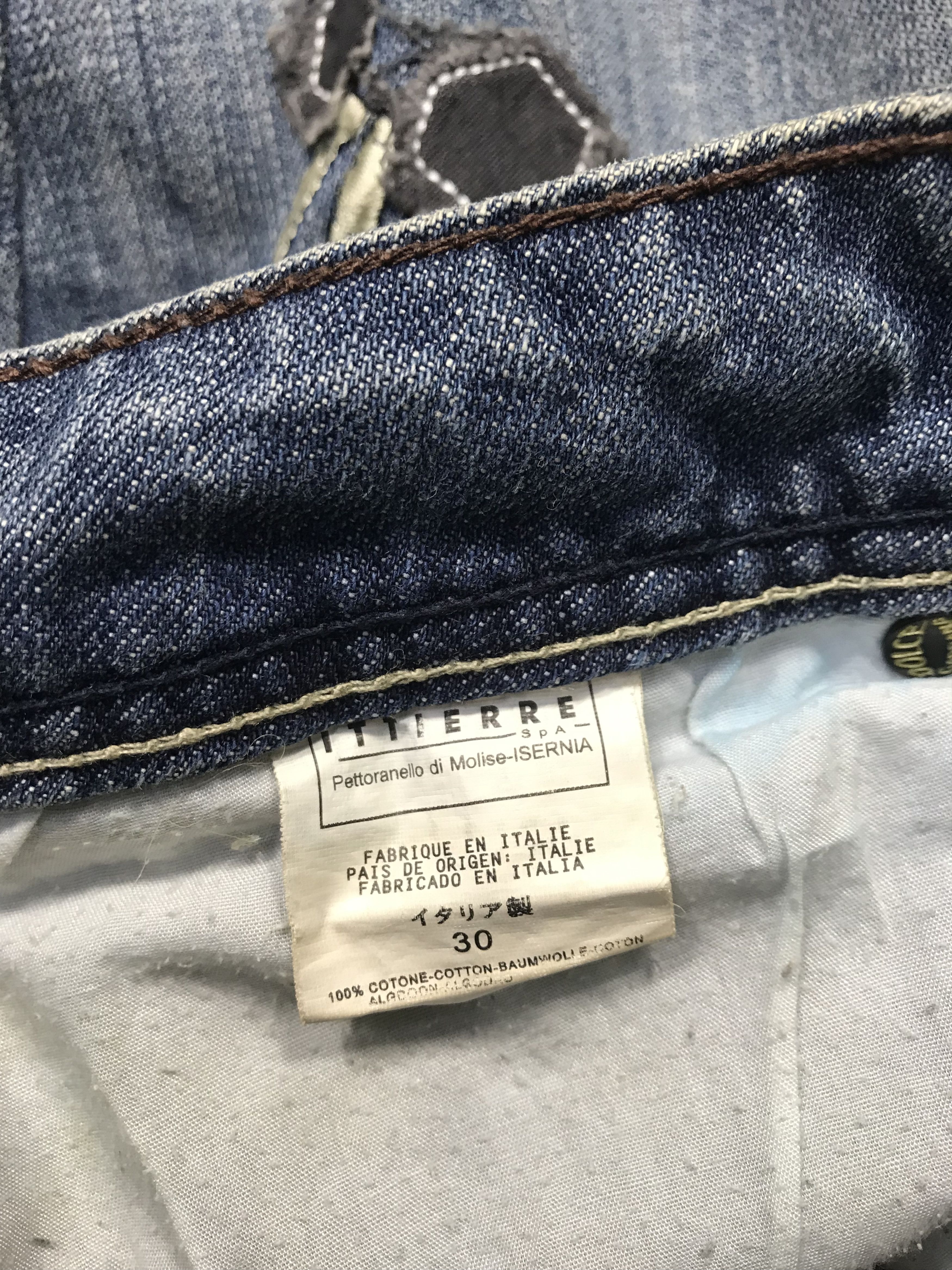 Designer Dolce & Gabbana Italy Denim Pant Embroidery Logo Plaque Size US 29 - 13 Thumbnail