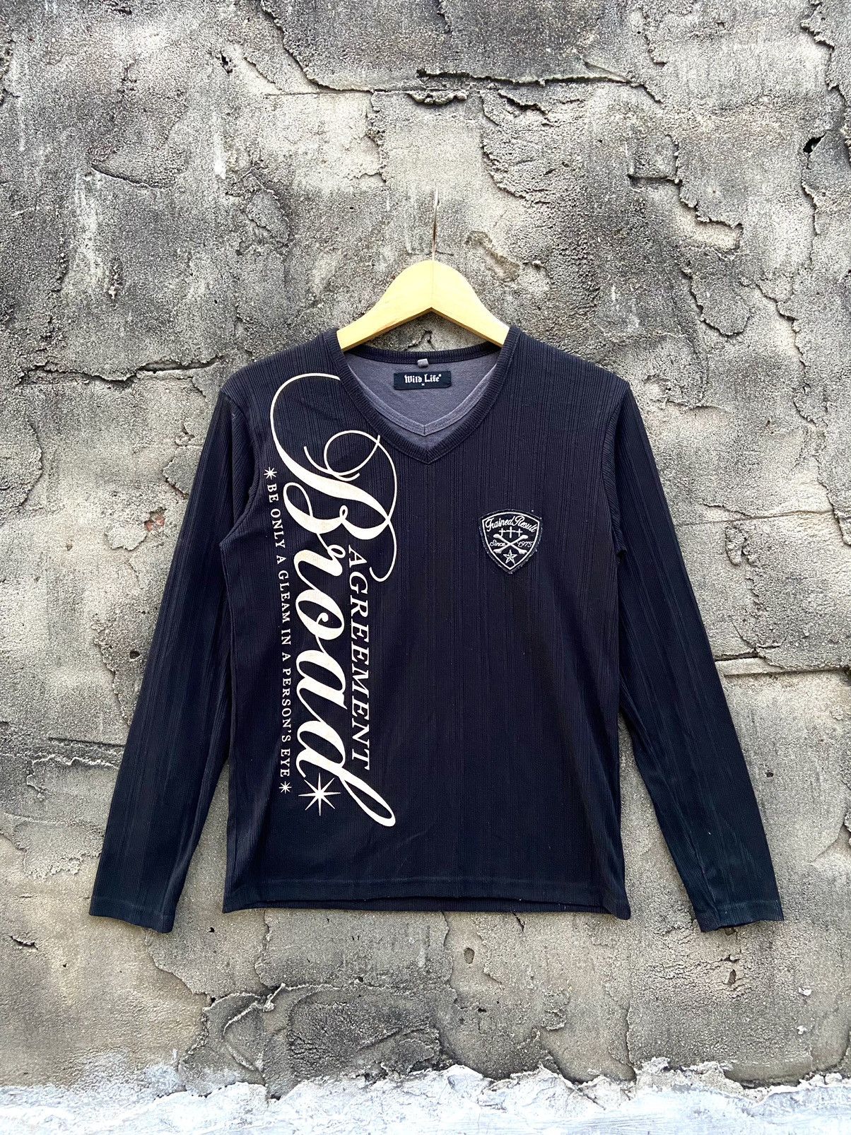 If Six Was Nine 2000s wild life knite waffle double layer long sleeve Size US M / EU 48-50 / 2 - 1 Thumbnail