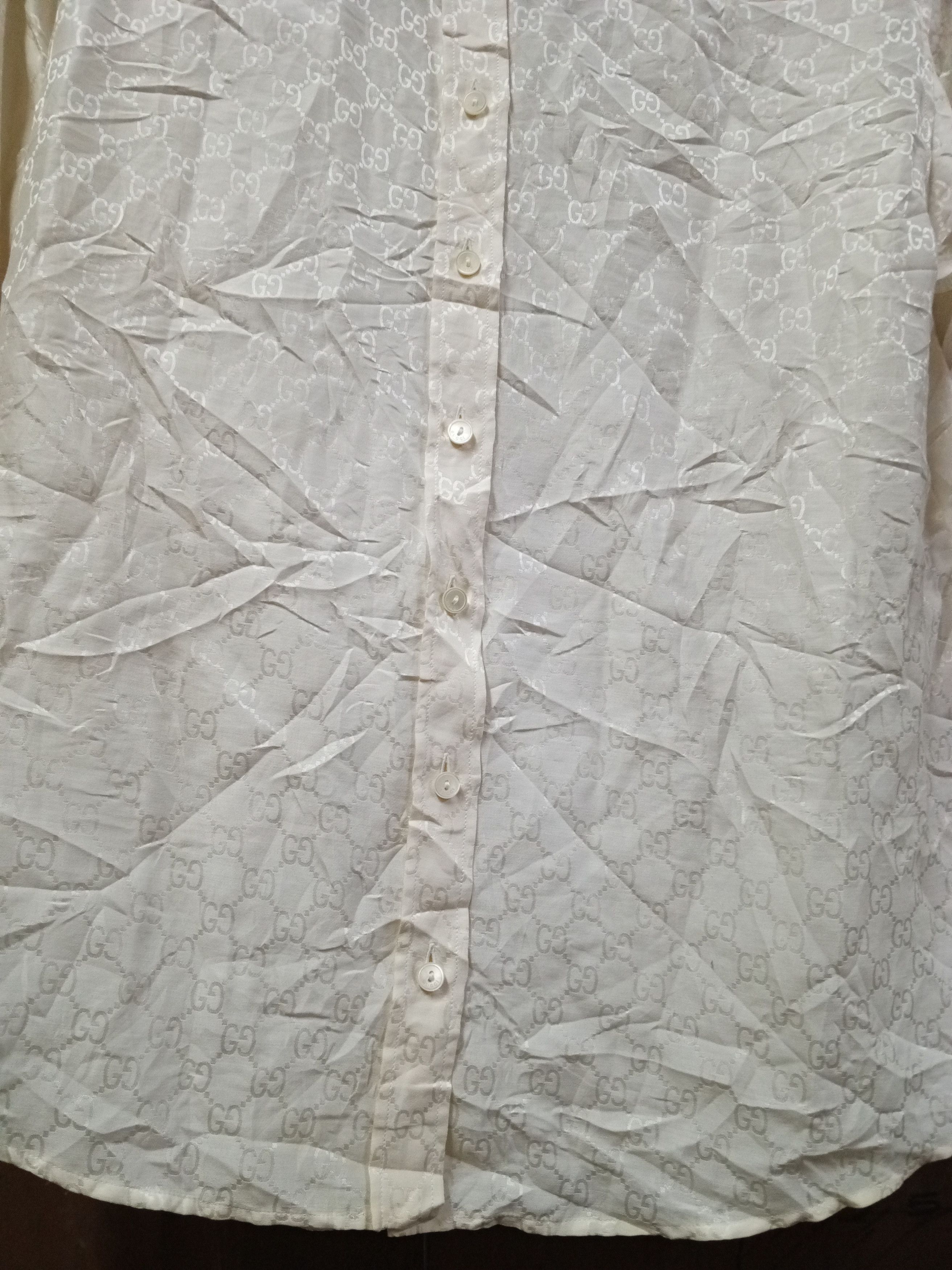 Gucci ‼️torn item‼️Gucci fodena lining doublure button ups VTG Size L / US 10 / IT 46 - 7 Thumbnail