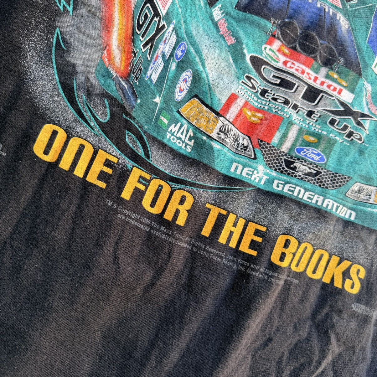 Gildan Vintage John Force Racing T Shirt 3XL NHRA Record 2005 Size US XXL / EU 58 / 5 - 6 Thumbnail