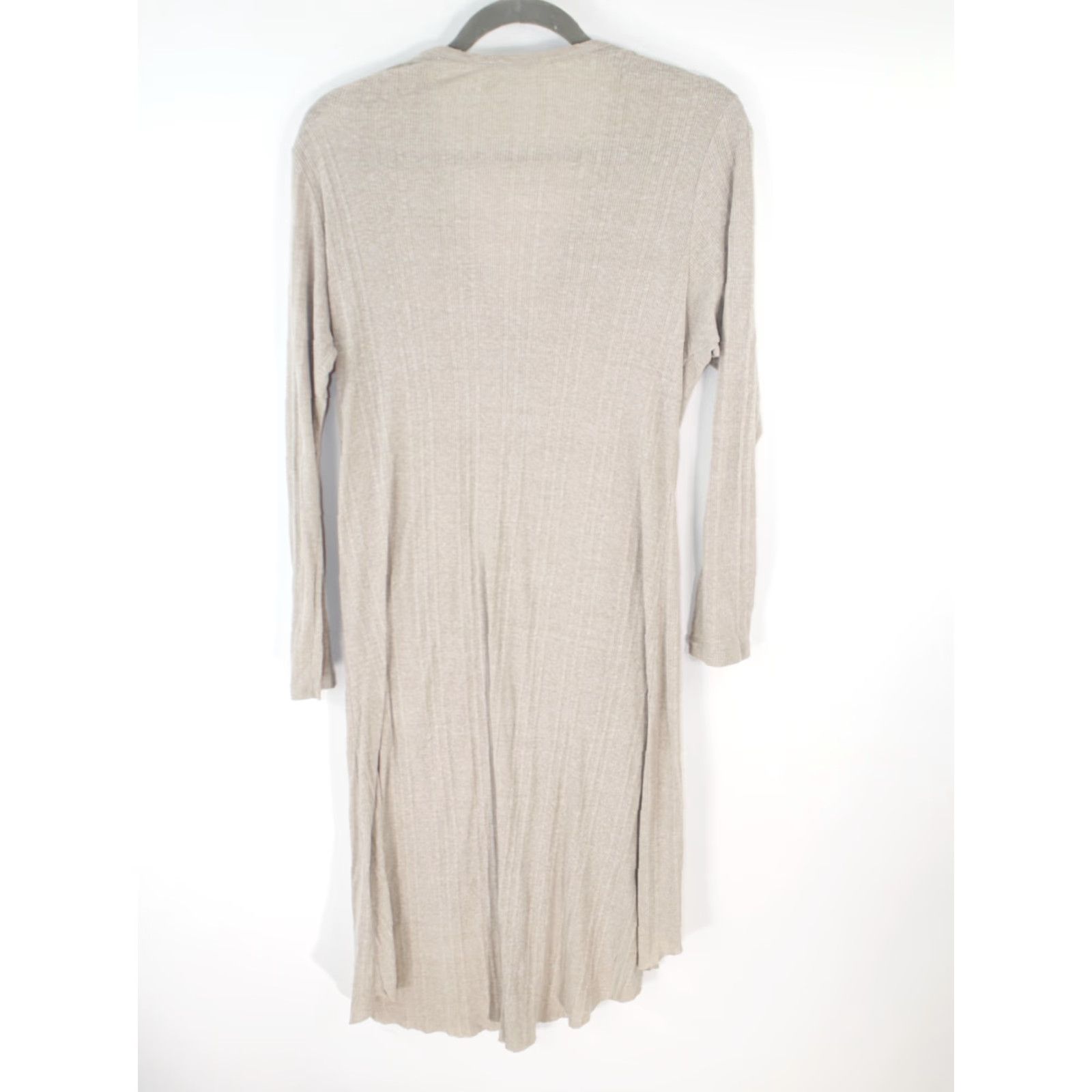 Essentials Womens Essentials Cardigan Sweater Long Button Front V-Neck Beige M NWOT Size XXL / US 16-18 / IT 52-54 - 2 Thumbnail