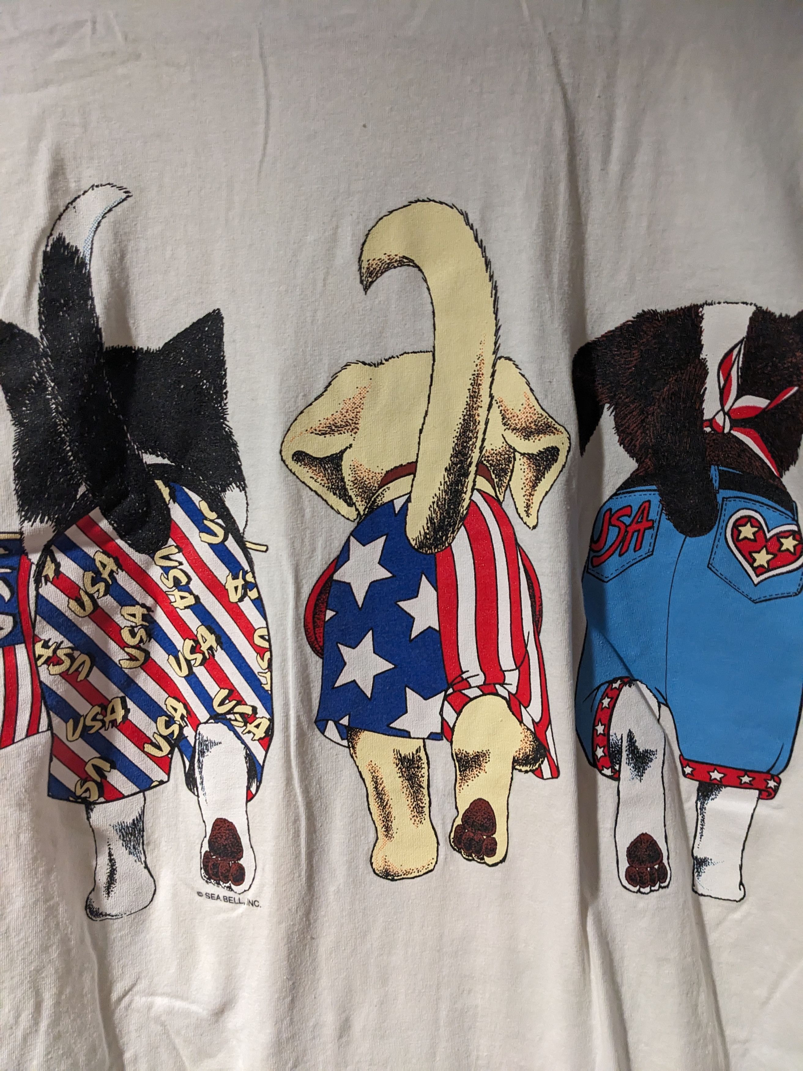Vintage Vintage 90s Russell Terrier Husky Golden Retriever T-Shirt Size US XXL / EU 58 / 5 - 5 Thumbnail