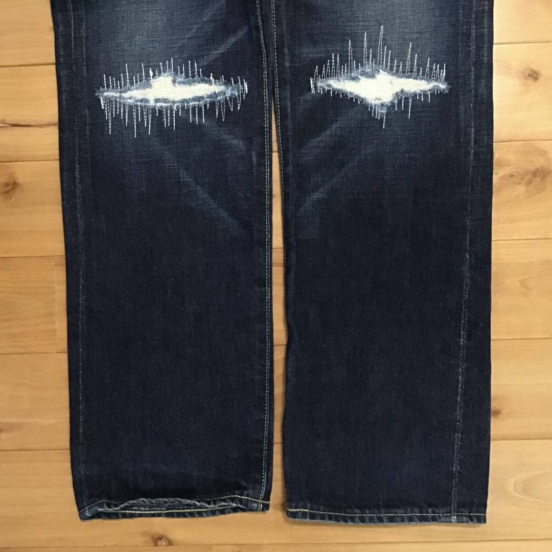 Bape BAPE LOGO Damaged Denim Pants a bathing ape NIGO ★size S Size US 30 / EU 46 - 4 Thumbnail