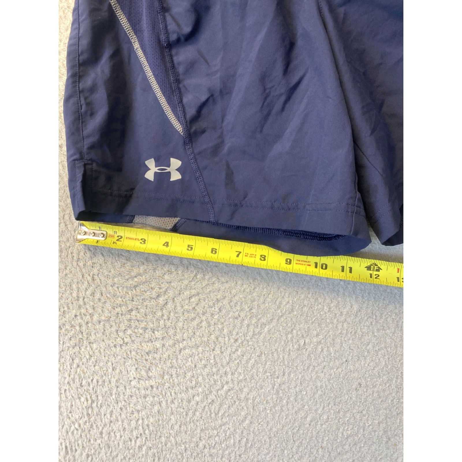 Under Armour Under Armour Shorts Womens S Small Blue Logo Training Running Gym/50-47 Size 28" / US 6 / IT 42 - 6 Thumbnail