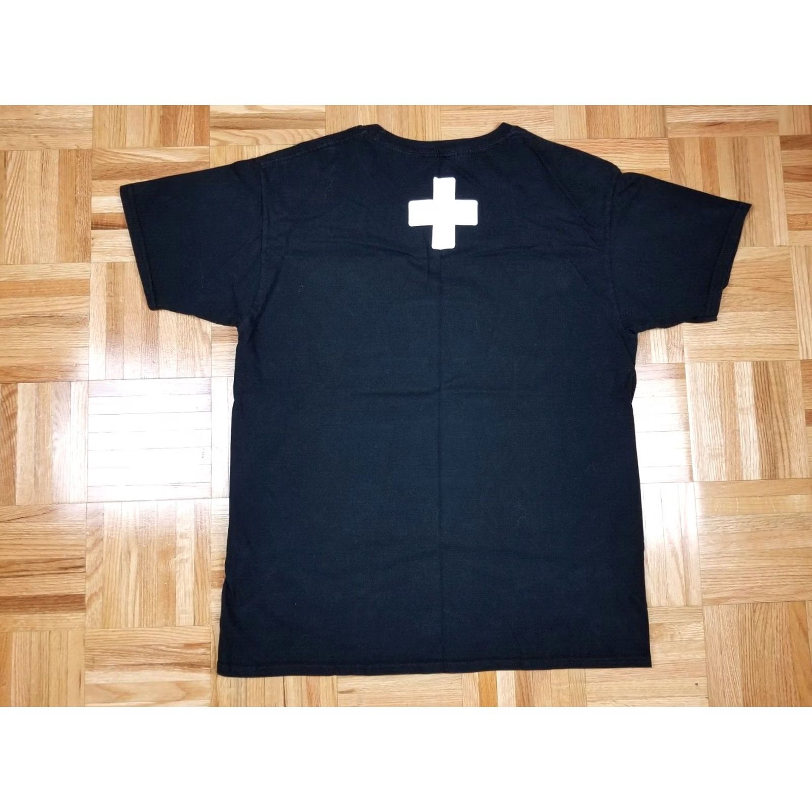 Places + Faces VINTAGE PLACES + FACES LOGO PRINT BLACK COTTON T-SHIRT SZ LARGE BUT FIT LIKE MEDIUM Size US L / EU 52-54 / 3 - 3 Thumbnail