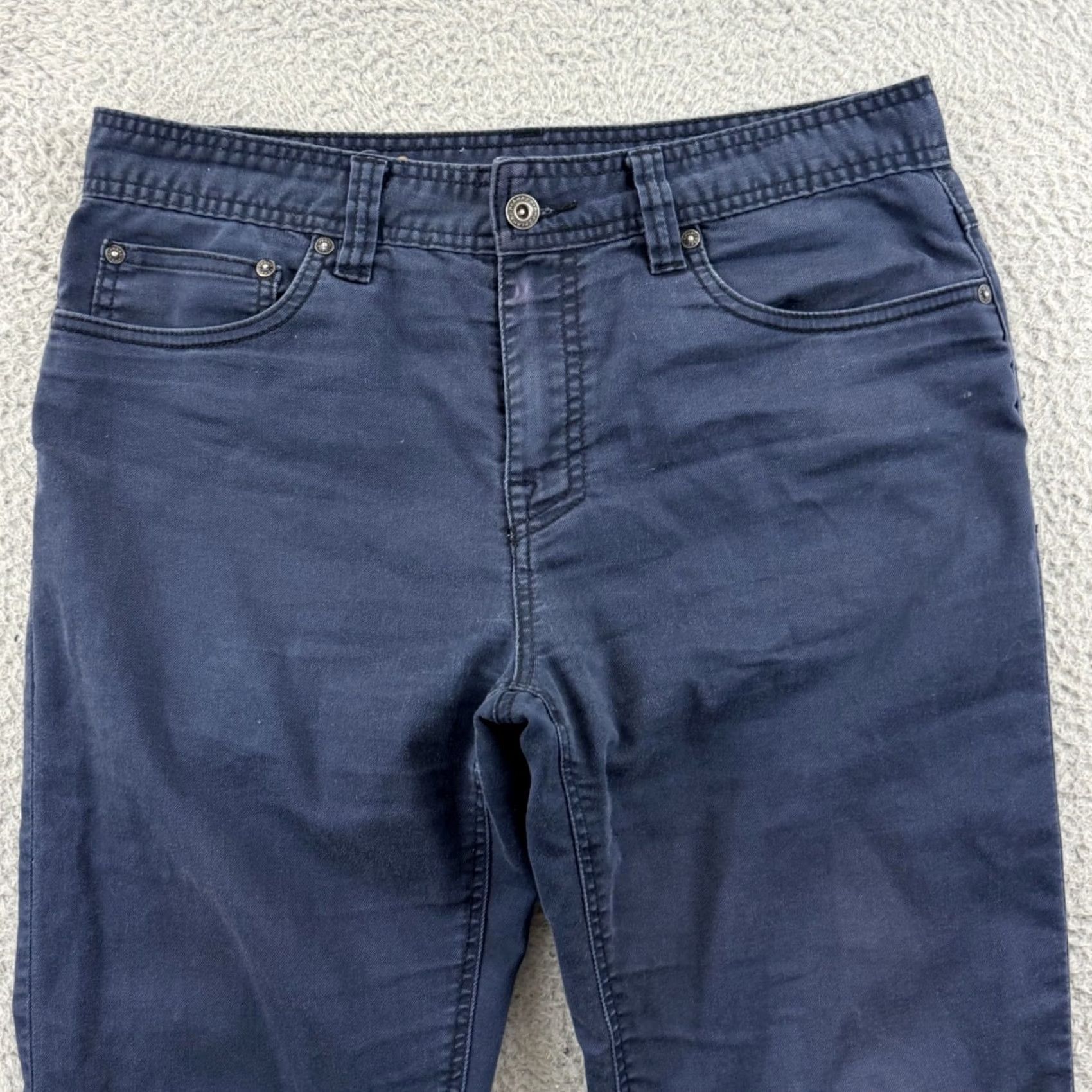 Prana Prana Bridger Jeans Mens 32x30 Blue Slim Fit Straight Stretch Hiking Outdoor Size US 32 / EU 48 - 3 Thumbnail
