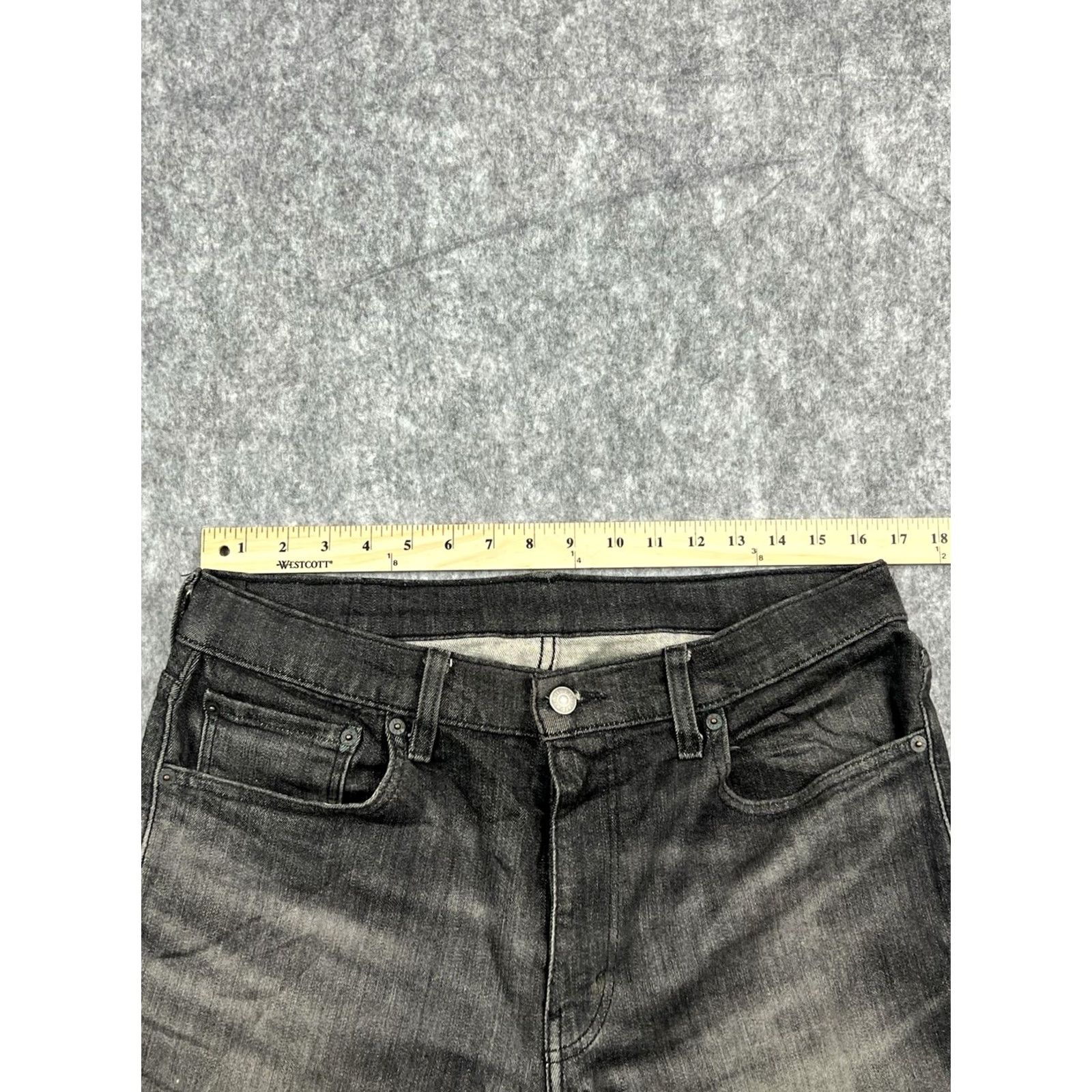 Levi's VINTAGE: No Levi's 512 Jeans Slim Slim Taper 34x34 Black Denim 5-Pocket Mens Adults 90s USA Size US 34 / EU 50 - 3 Thumbnail