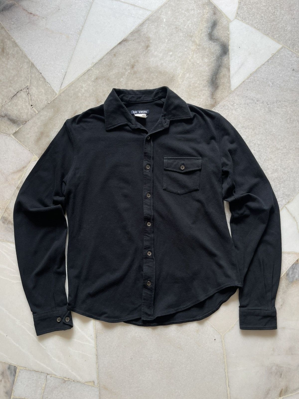 Raf Simons 1998 Raf Simons Single Pocket Long Sleeve Polo Size US S / EU 44-46 / 1 - 7 Thumbnail